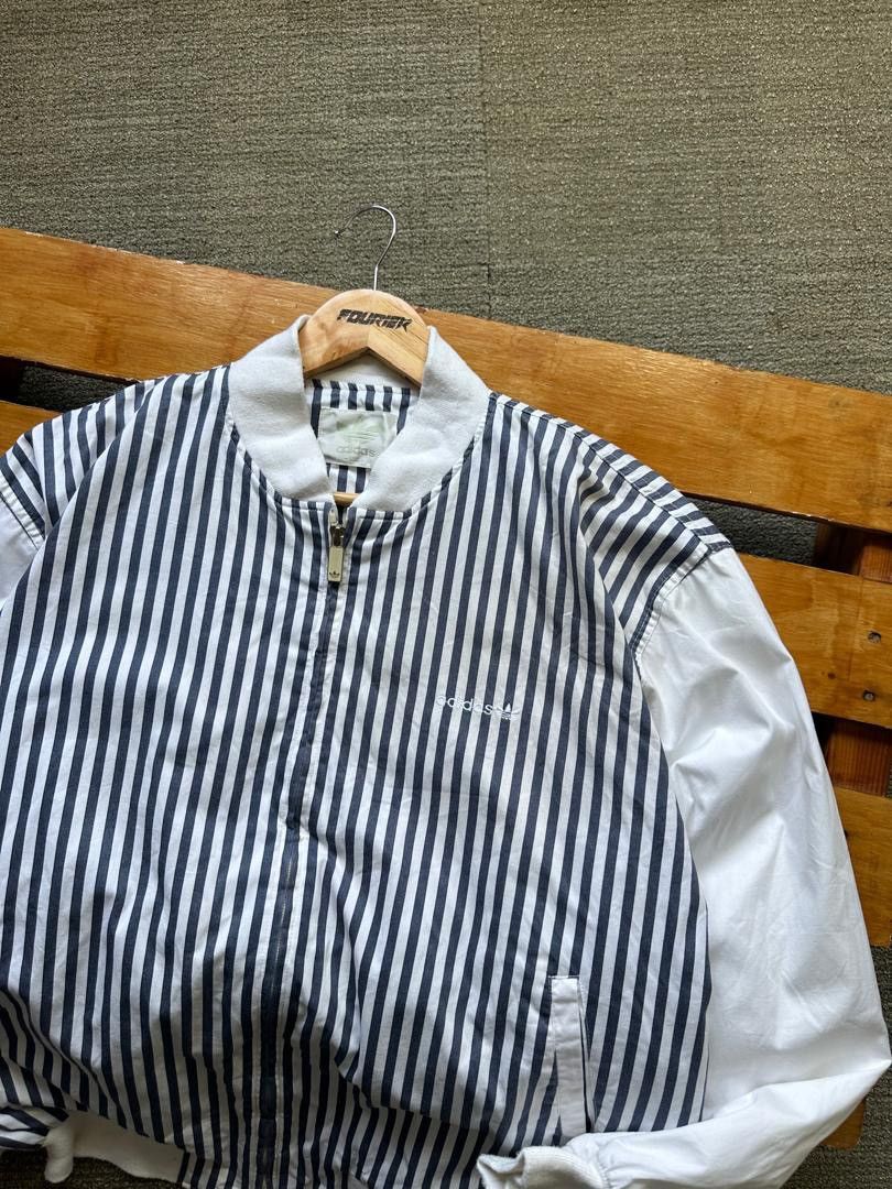 Adidas VINTAGE ADIDAS CANDY STRIPE JACKET Size US L / EU 52-54 / 3 - 3 Thumbnail