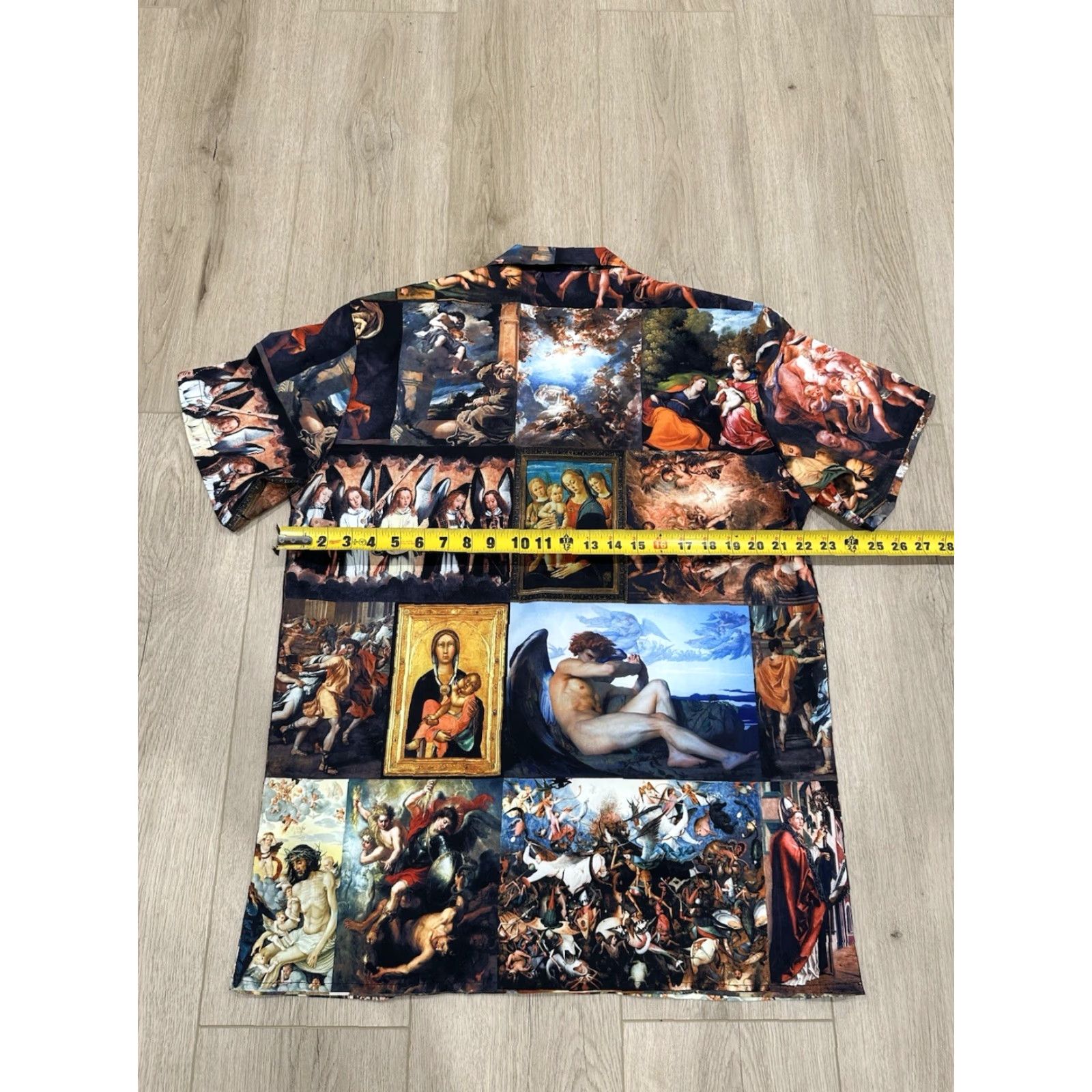 Pacsun PacSun Shirt Mens L Colorful All Over Print Button Up Art Mona Lisa Casual Short Sleeve Collared Geometric Multicolor Size US L / EU 52-54 / 3 - 7 Thumbnail