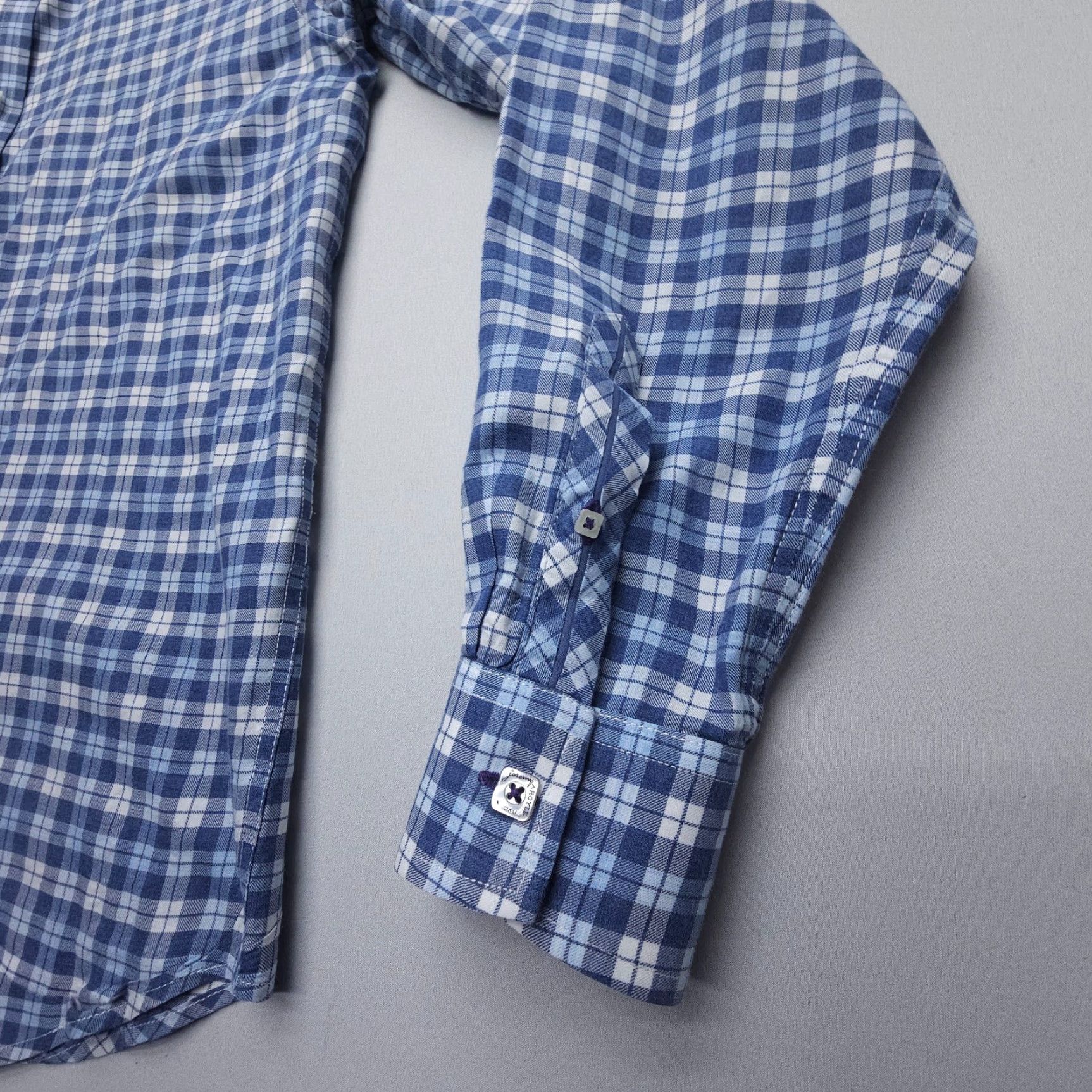 Vintage Jeremy Argyle Shirt Men’s Medium Cotton Check Long Sleeve Button-Up Collared Blue Men Size US M / EU 48-50 / 2 - 4 Thumbnail