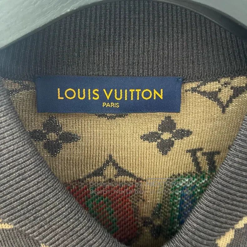 Louis Vuitton Louis Vuitton NBA co-branded logo full-print knit zipper j Size US XL / EU 56 / 4 - 3 Thumbnail
