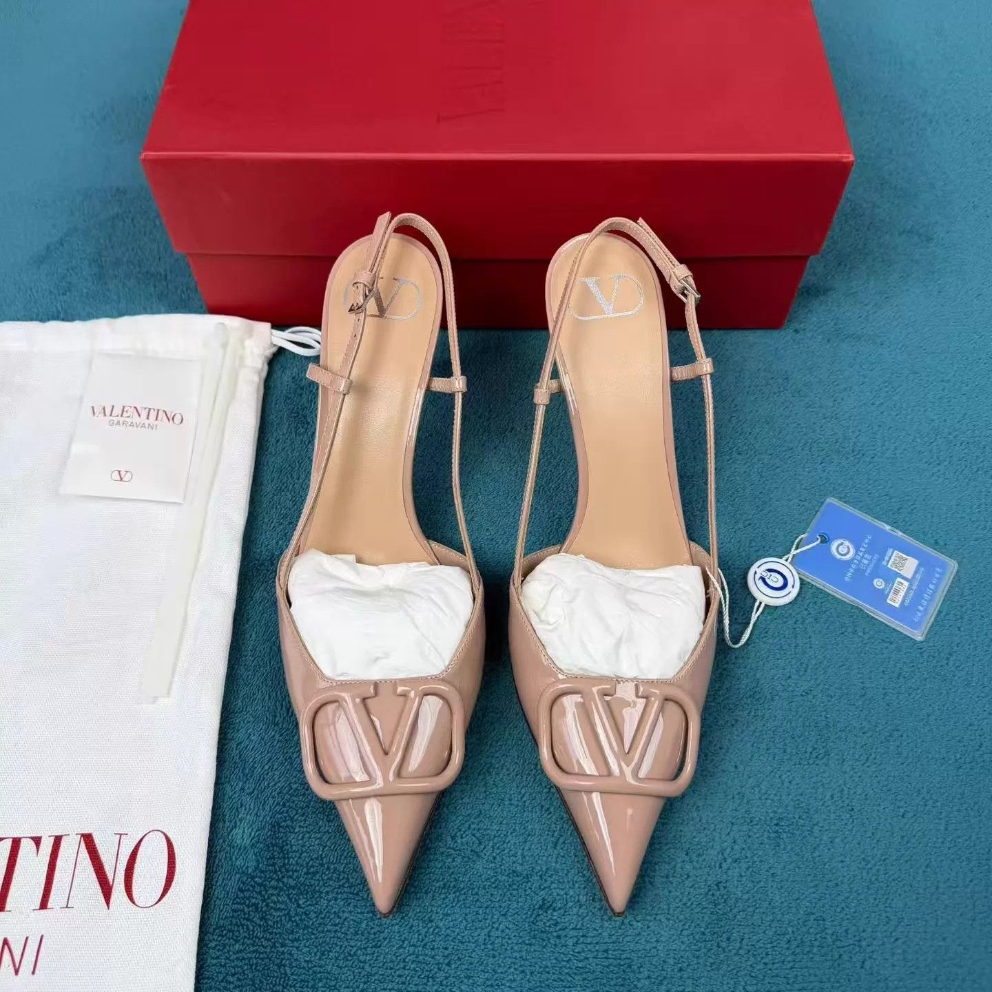 Valentino Valentino Cinnamon Pink Patent Leather Back Strap Heels 40 Size US 9.5 / IT 39.5 - 1 Thumbnail