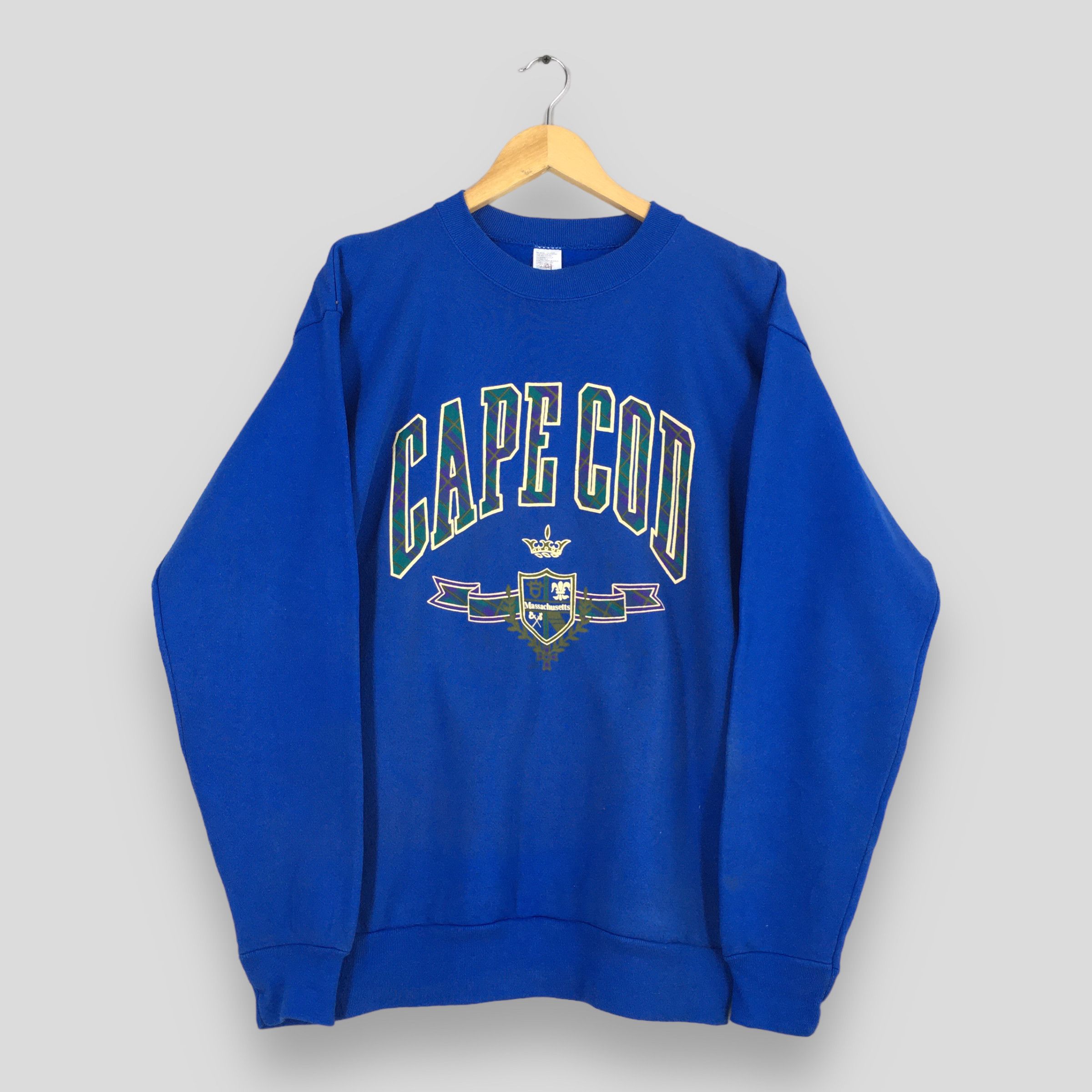 Vintage Vintage Cape Cod Massachusetts Blue Sweatshirt Large Size US L / EU 52-54 / 3 - 1 Thumbnail