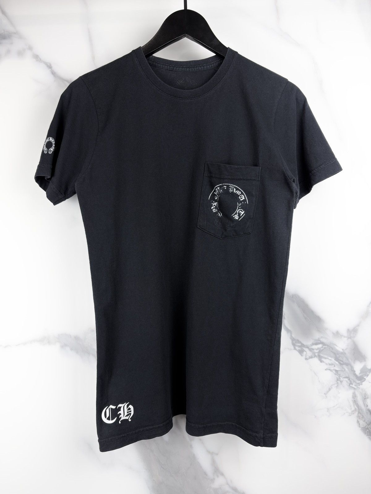 Chrome Hearts Chrome Hearts Cross T Bar Horseshoe Pocket Tshirt Black Size US S / EU 44-46 / 1 - 2 Thumbnail