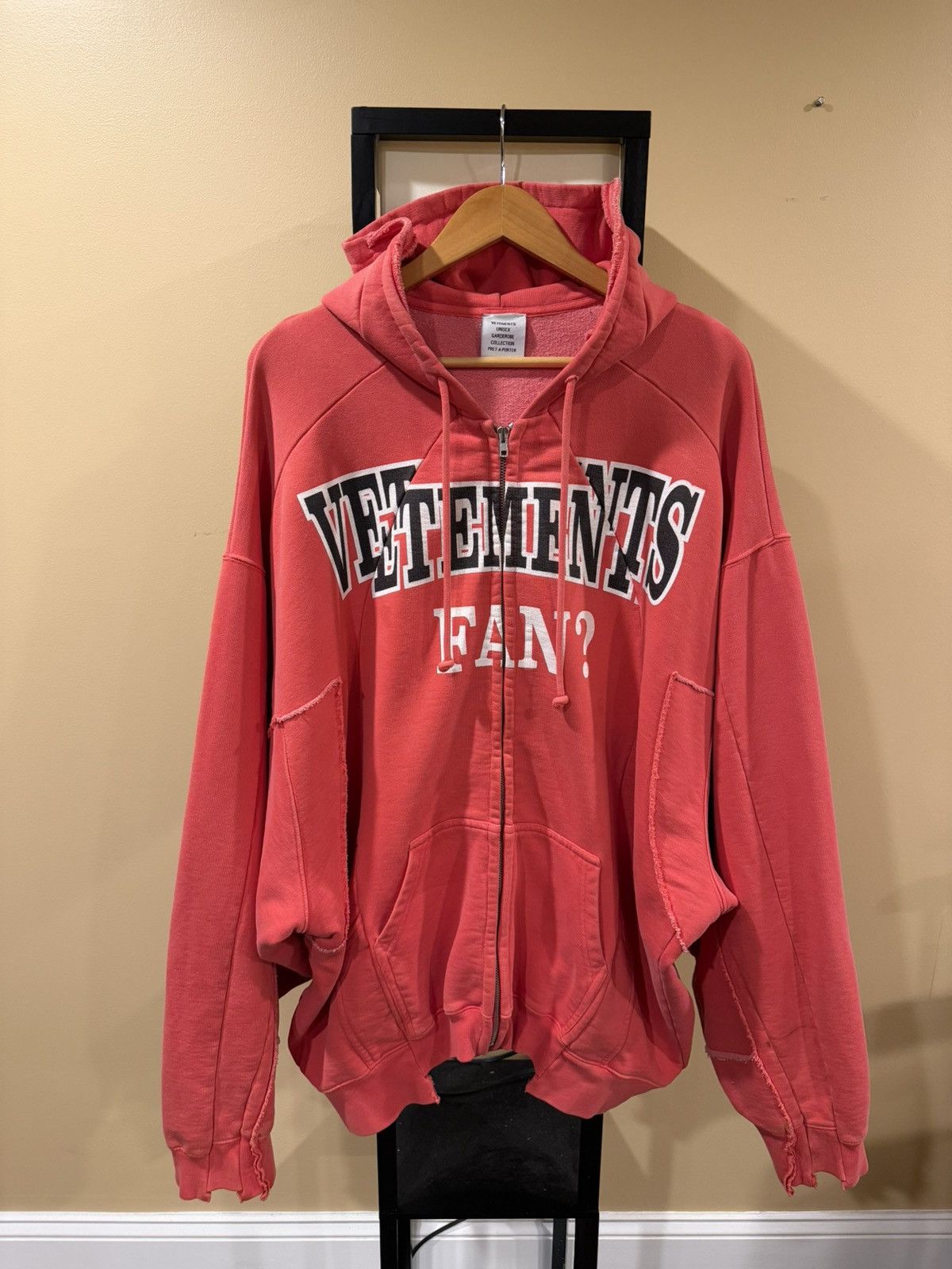 Vetements Reconstructed Vetements Fan Zip Hoodie | Grailed