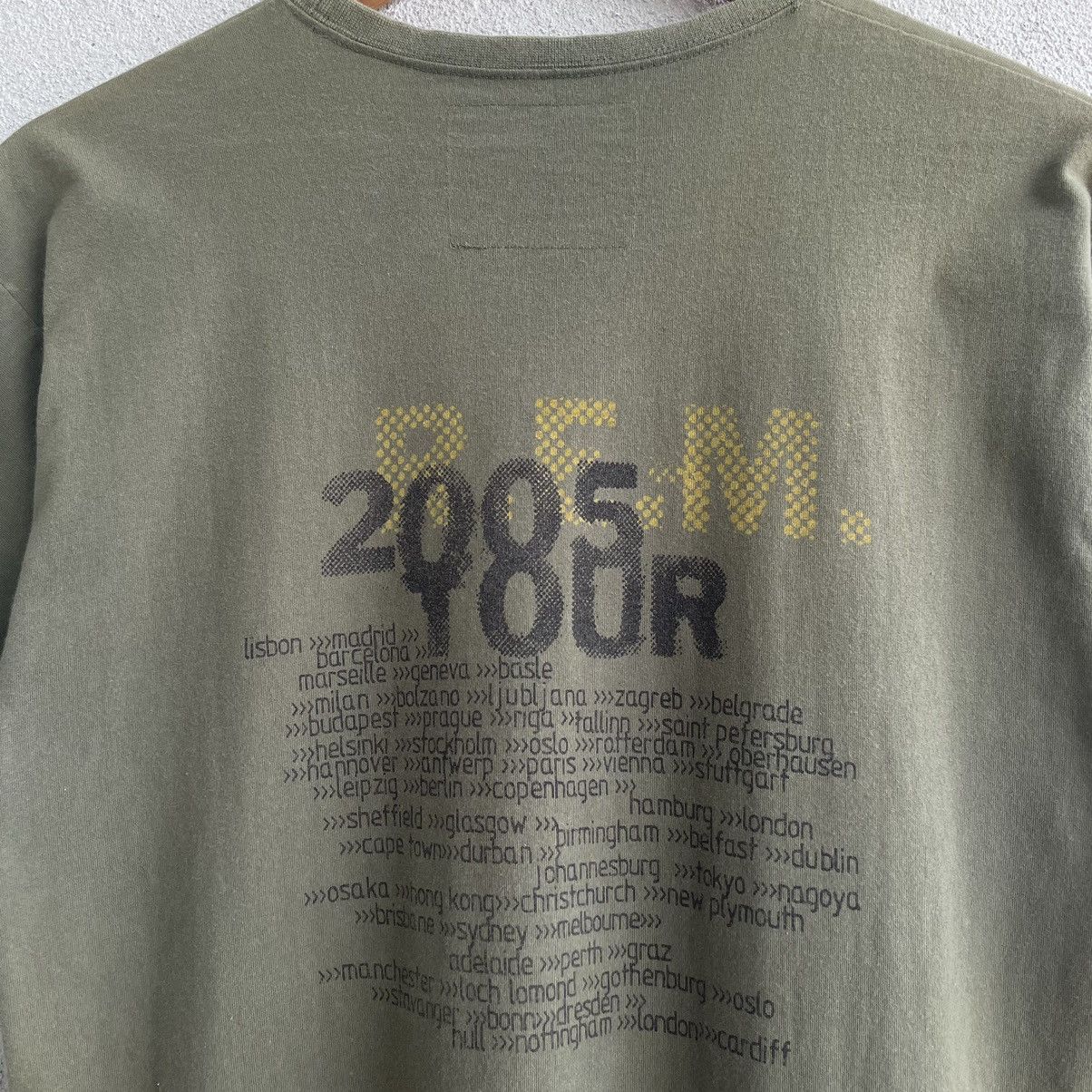 Band Tees × Vintage Vintage Y2K Thrashed REM Tee Shirt Size US S / EU 44-46 / 1 - 4 Thumbnail