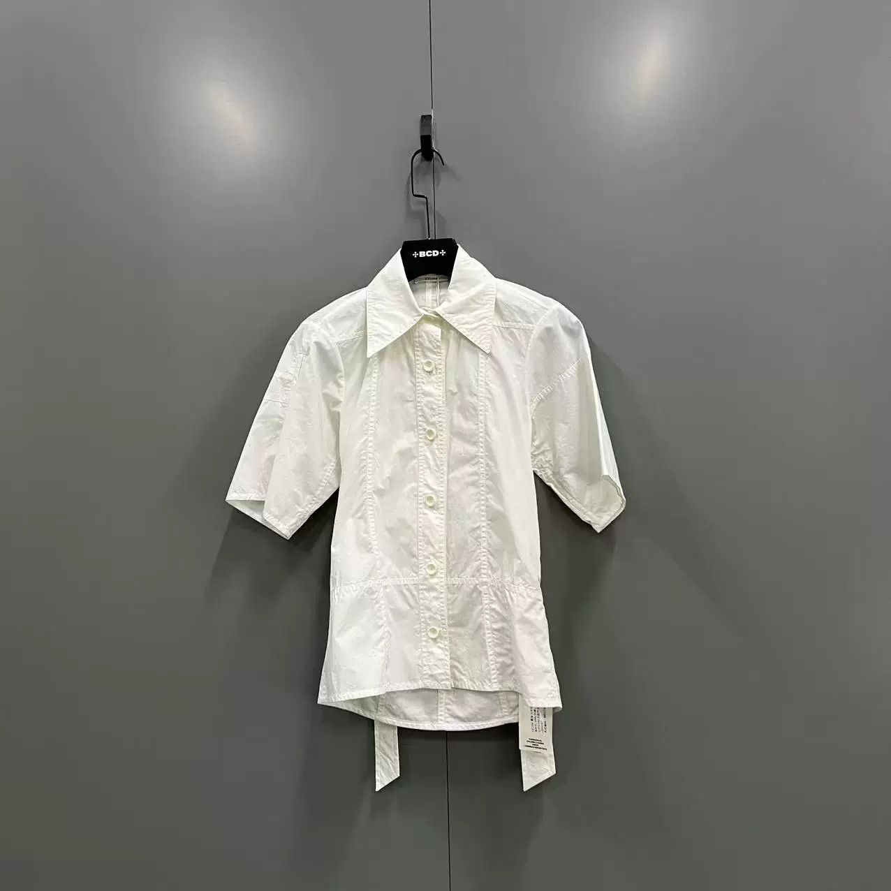 Celine CELINE White Short-Sleeve Shirt Size XXS / US 00 / IT 34 - 1 Thumbnail