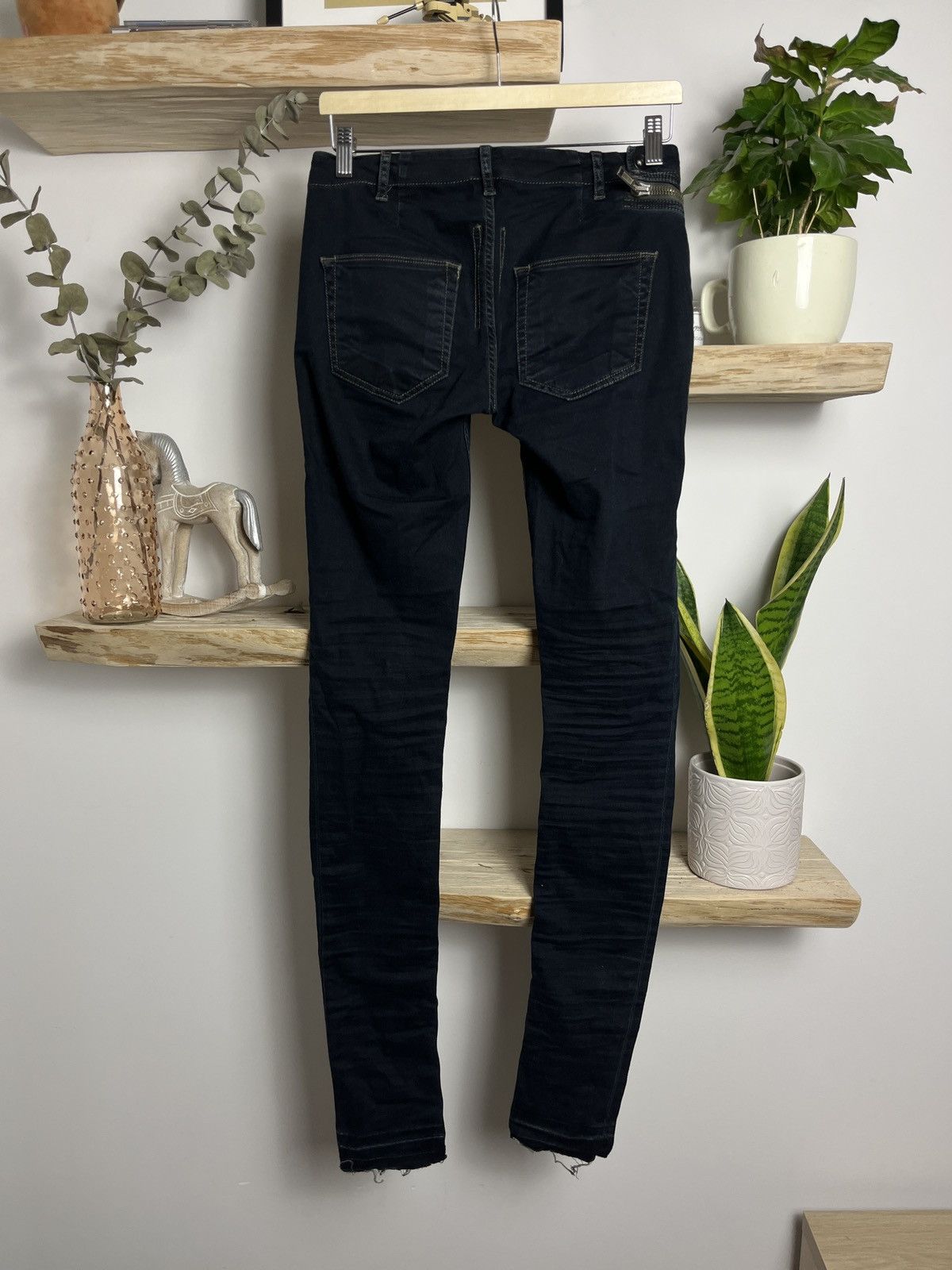 Rick Owens FW15 Aircut Jeans denim washed black Size US 28 / EU 44 - 2 Thumbnail