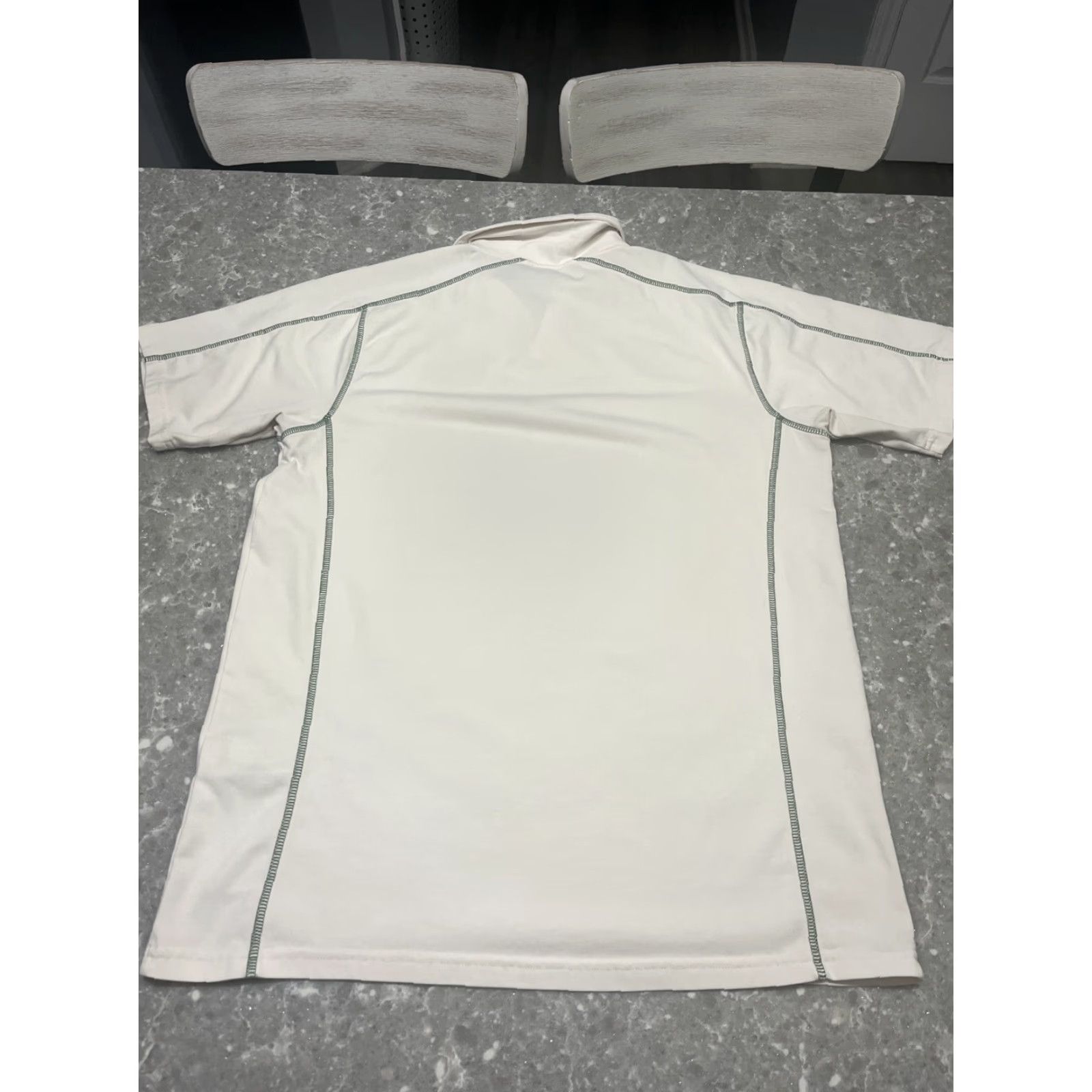 Patagonia Patagonia Shirt Mens M Ivory Polo Rugby Tennis Preppy Organic Cotton Solid Embroidered Logo Short Sleeve Collared Easy Care Size US M / EU 48-50 / 2 - 6 Thumbnail