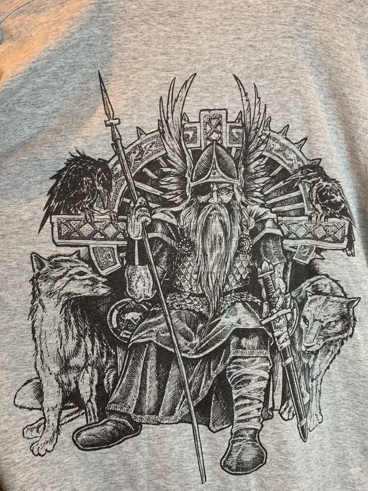 Vintage RARE* Vintage 70’s Odin Norse Viking Art Single Stitch Shirt Size US L / EU 52-54 / 3 - 5 Thumbnail
