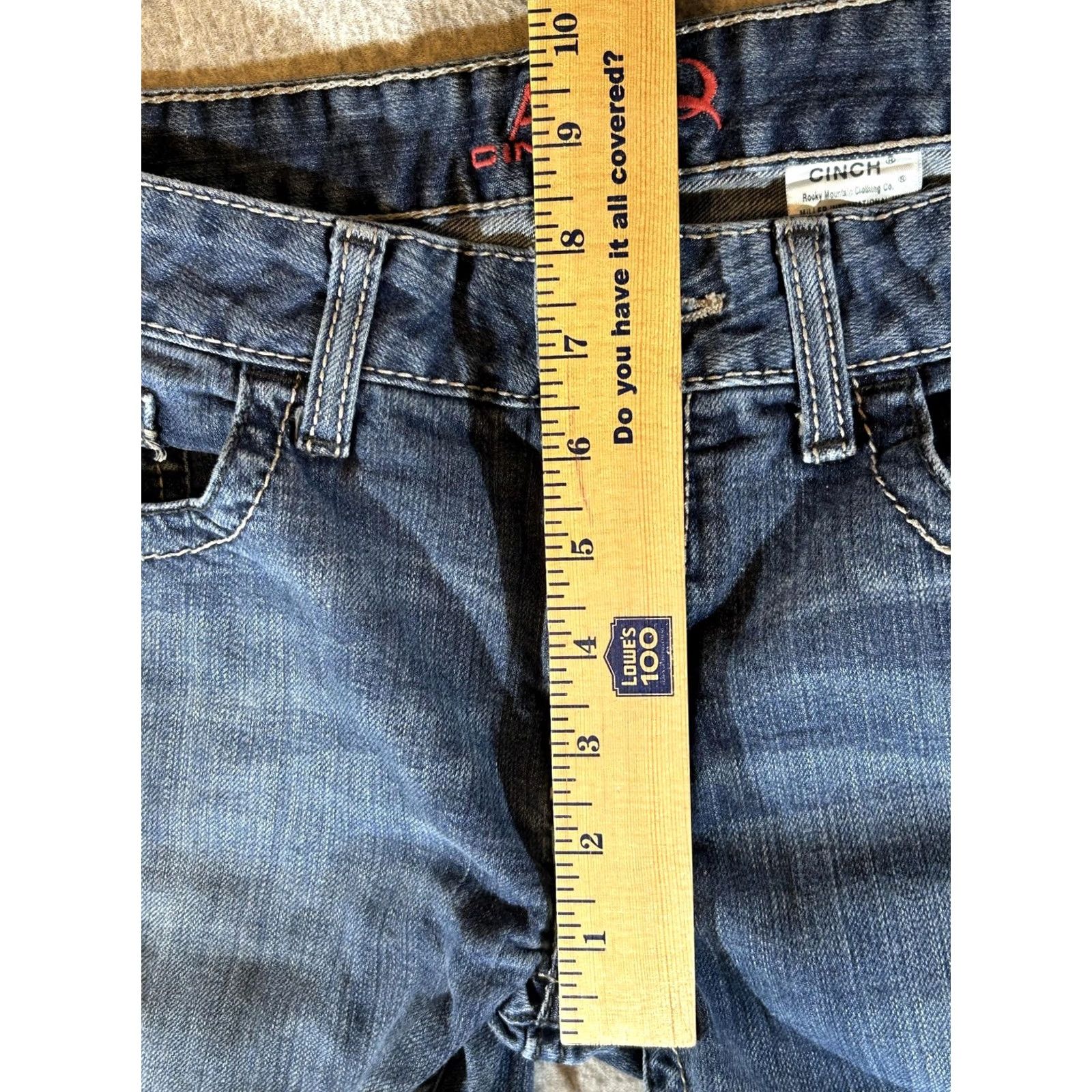 Vintage Cinch Ada Womens Dark Wash Bootcut Stretch Jeans 28/5R Mid Rise Relaxed 5-Pocket Denim Cotton Spandex Women Jeans Mens Womens Size 28" / US 6 / IT 42 - 6 Thumbnail