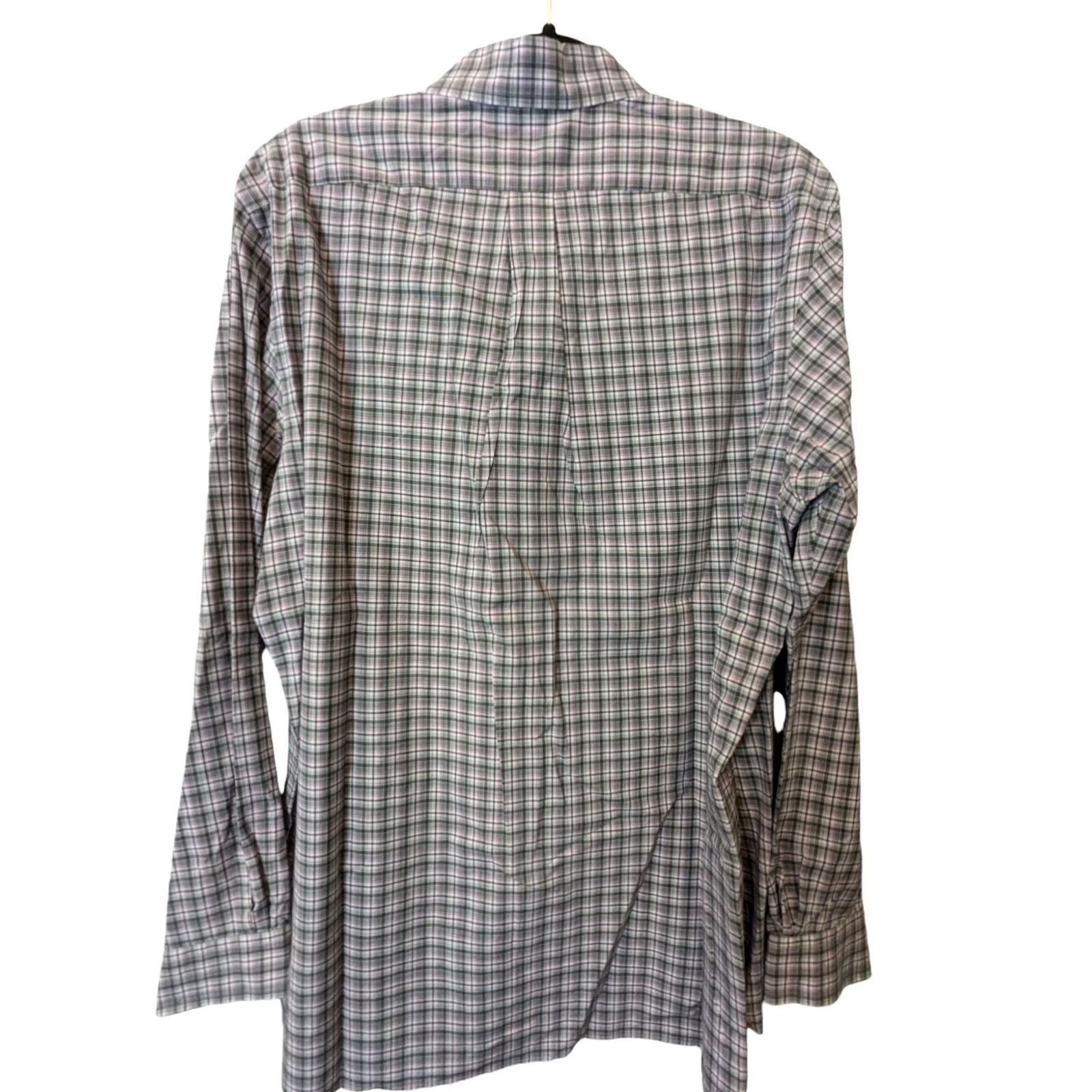 Ralph Lauren Ralph Lauren Mens Button-Down Shirt Plaid Gray Pink L/S Embroidered Logo Pony Casual Formal Size US L / EU 52-54 / 3 - 4 Thumbnail