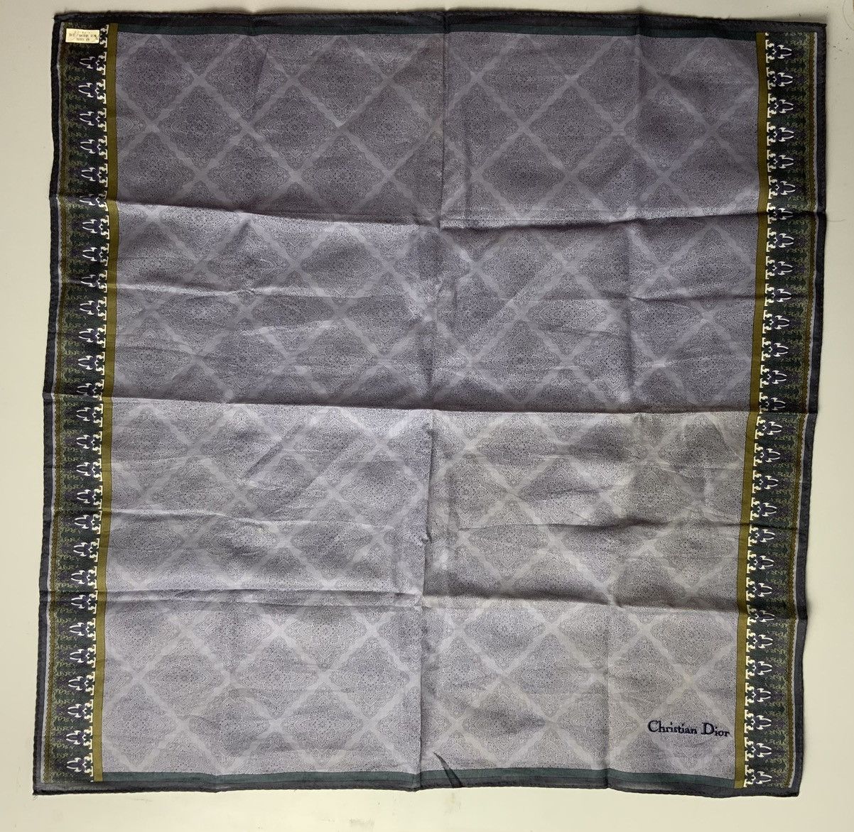 Christian Dior Monsieur Christian Dior Spellout Embroidery Handkerchief/Bandana Size ONE SIZE - 3 Thumbnail