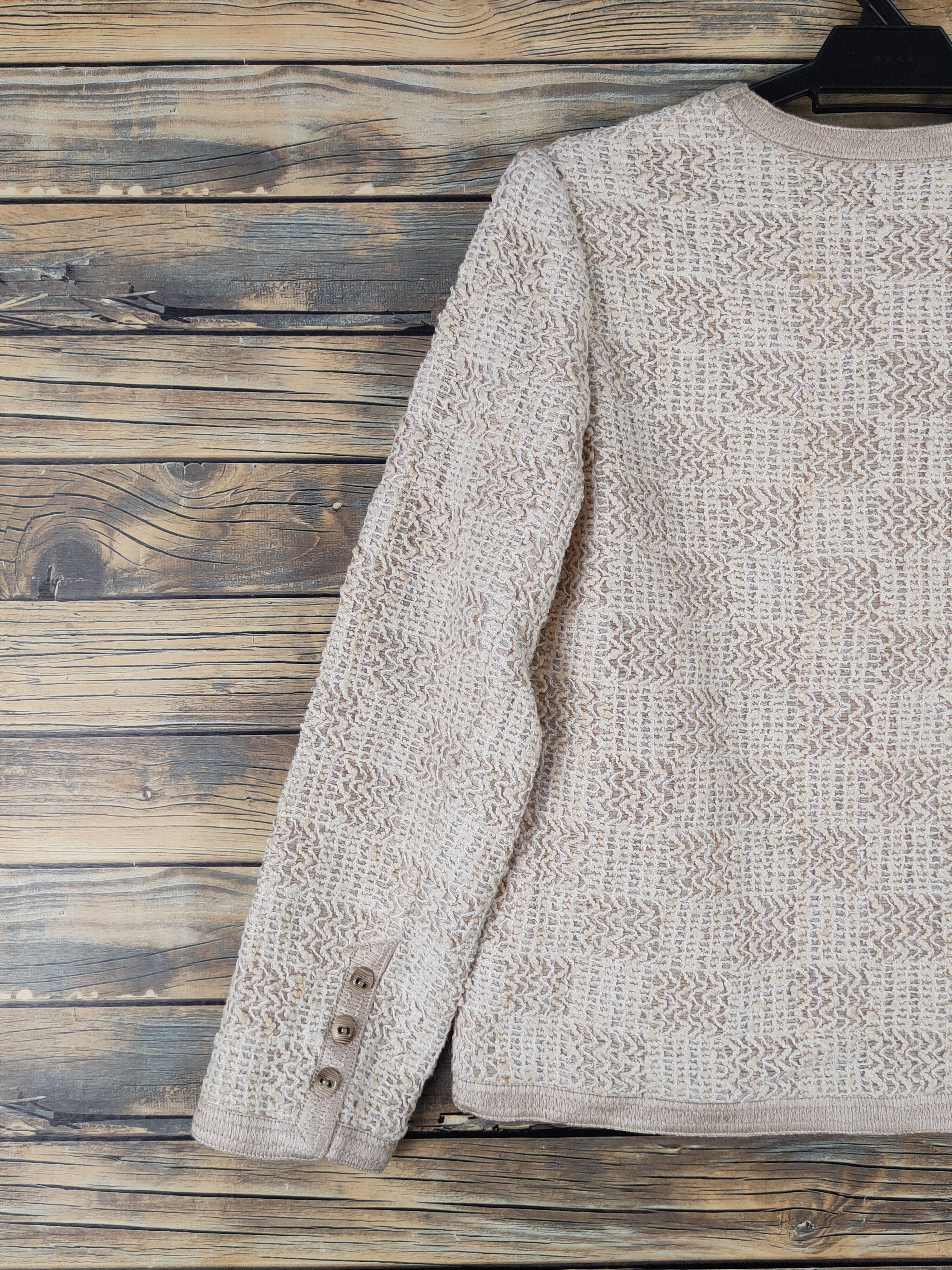 Homespun Knitwear × Japanese Brand Japanese Brand Light Brown Knitwear Cardigan #W1675 Size S / US 4 / IT 40 - 8 Thumbnail