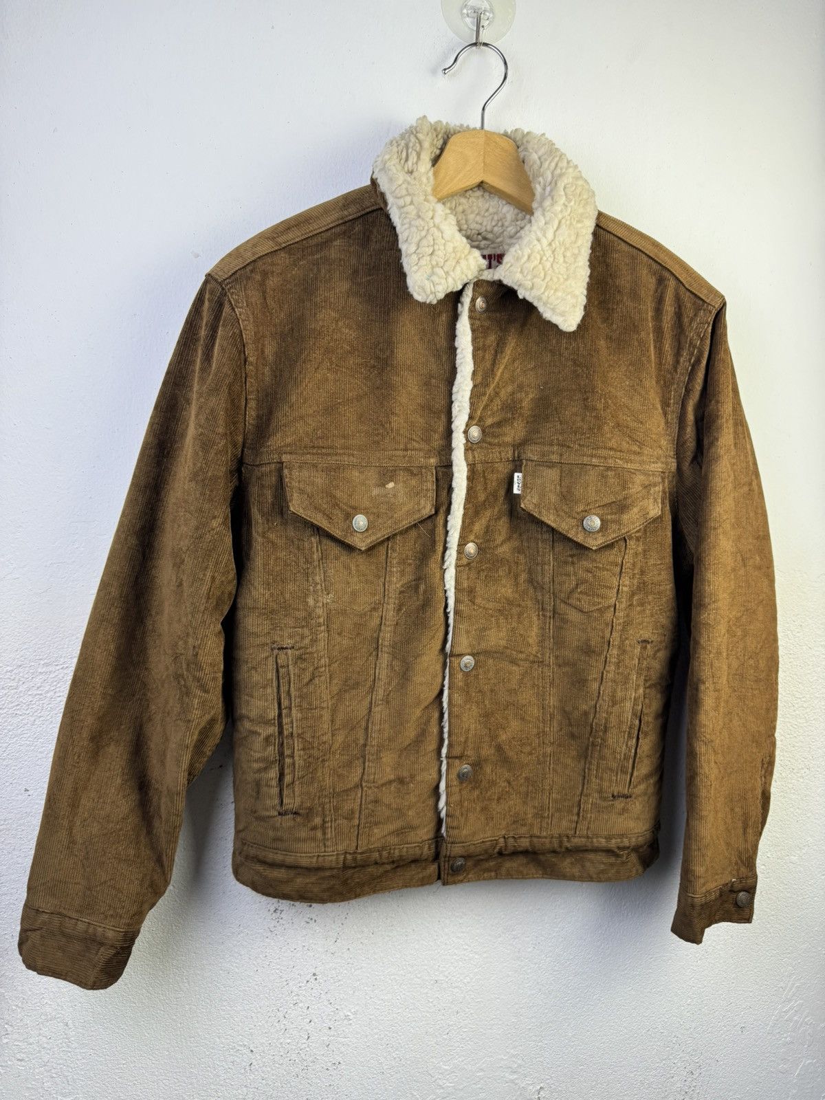 Levi's Vintage Levi's Trucker Jacket Cudoroy Sherpa Lining Size US M / EU 48-50 / 2 - 2 Thumbnail
