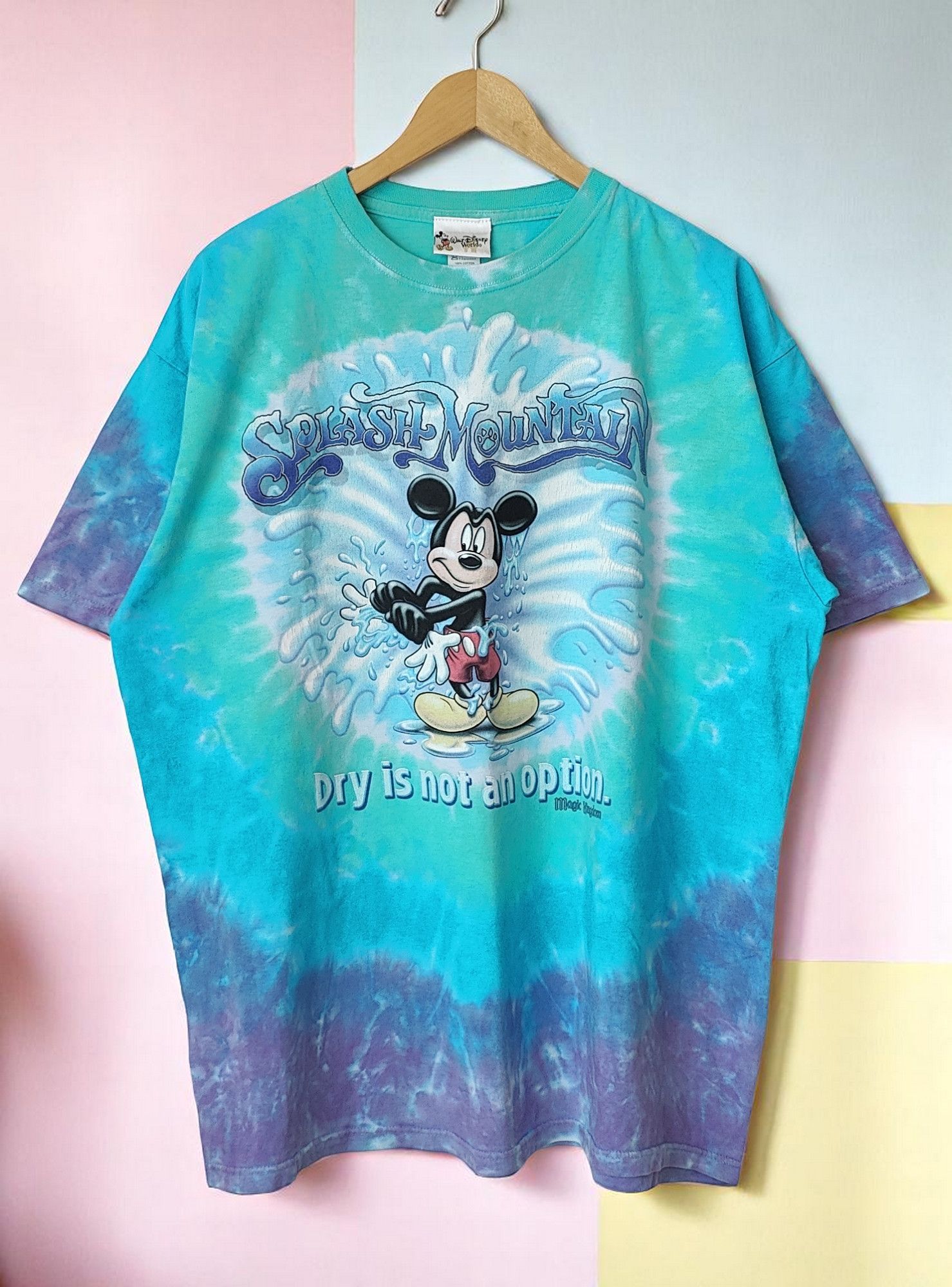 Disney Mickey Mouse Splash Mountain 90s Vintage Big Print tshirt Size US XL / EU 56 / 4 - 1 Thumbnail
