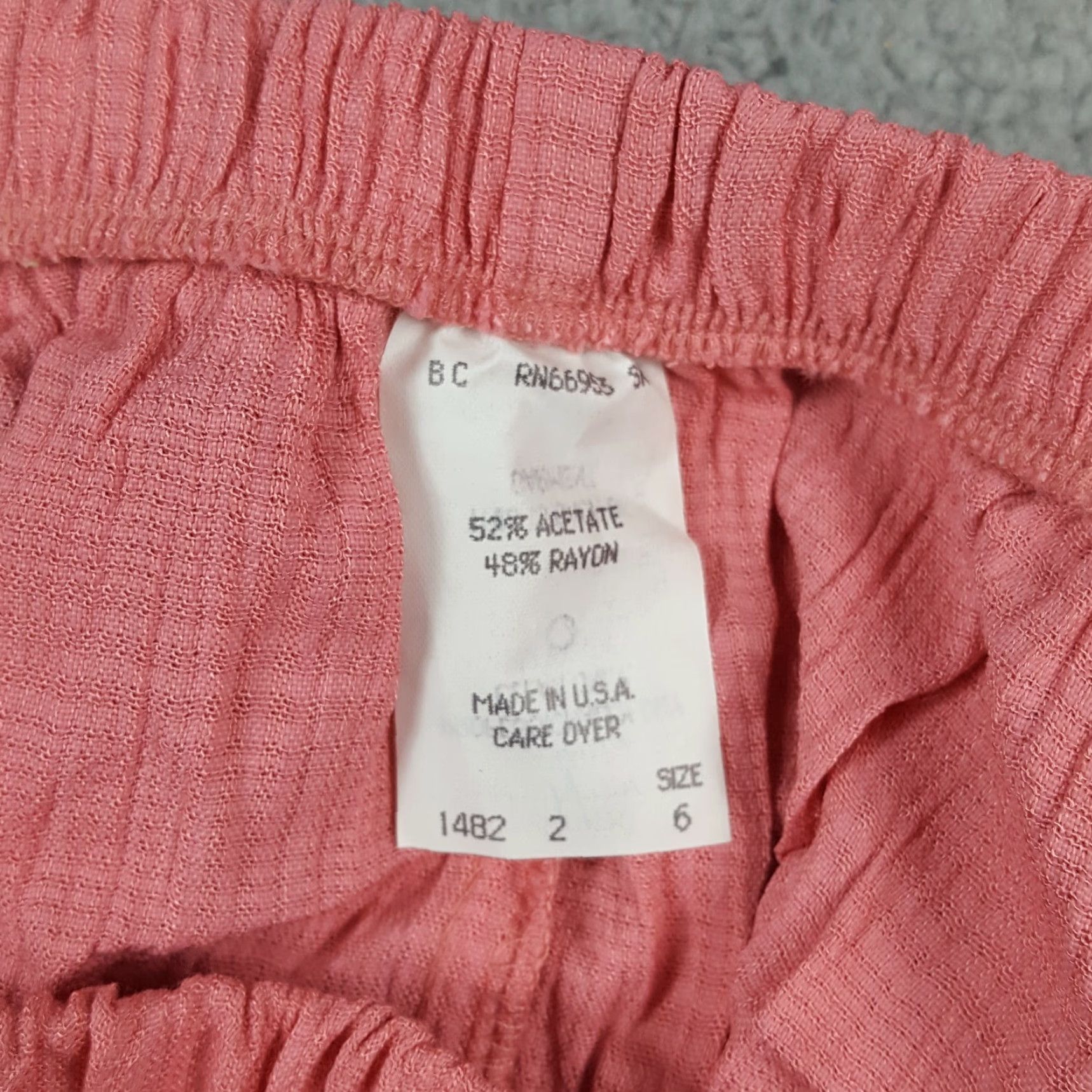 Pinko Vintage Pink Women's Size 6 Knee Length Pencil Skirt 90s Boho Retro Summer Stretch Cotton Size 28" / US 6 / IT 42 - 6 Thumbnail