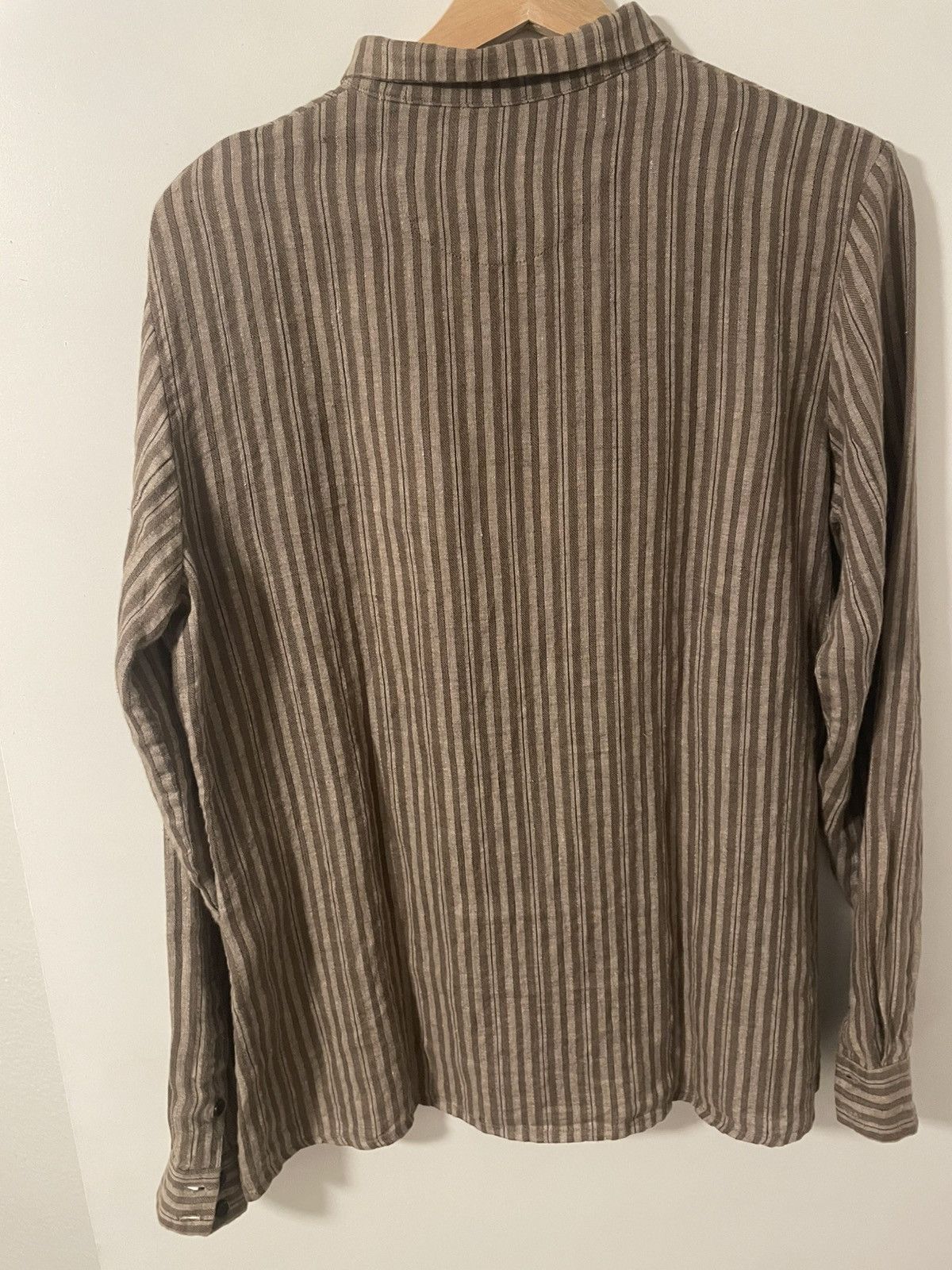 Aleksandr Manamis Aleksandr Manamis striped asymmetrical linen shirt Size US XXS / EU 40 - 2 Thumbnail
