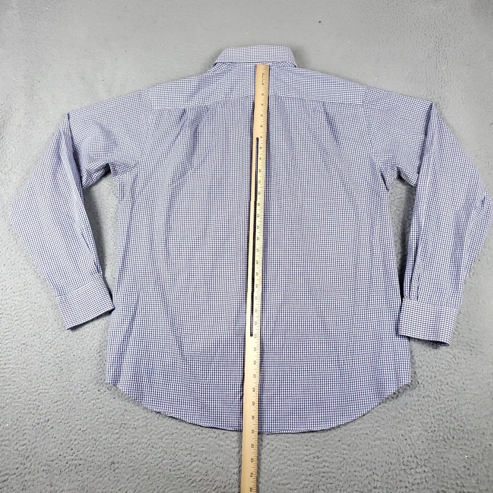 Tommy Hilfiger VINTAGE Tommy Hilfiger Shirt Mens Large Blue Check Casual Button Up Long Sleeve Size US L / EU 52-54 / 3 - 7 Thumbnail