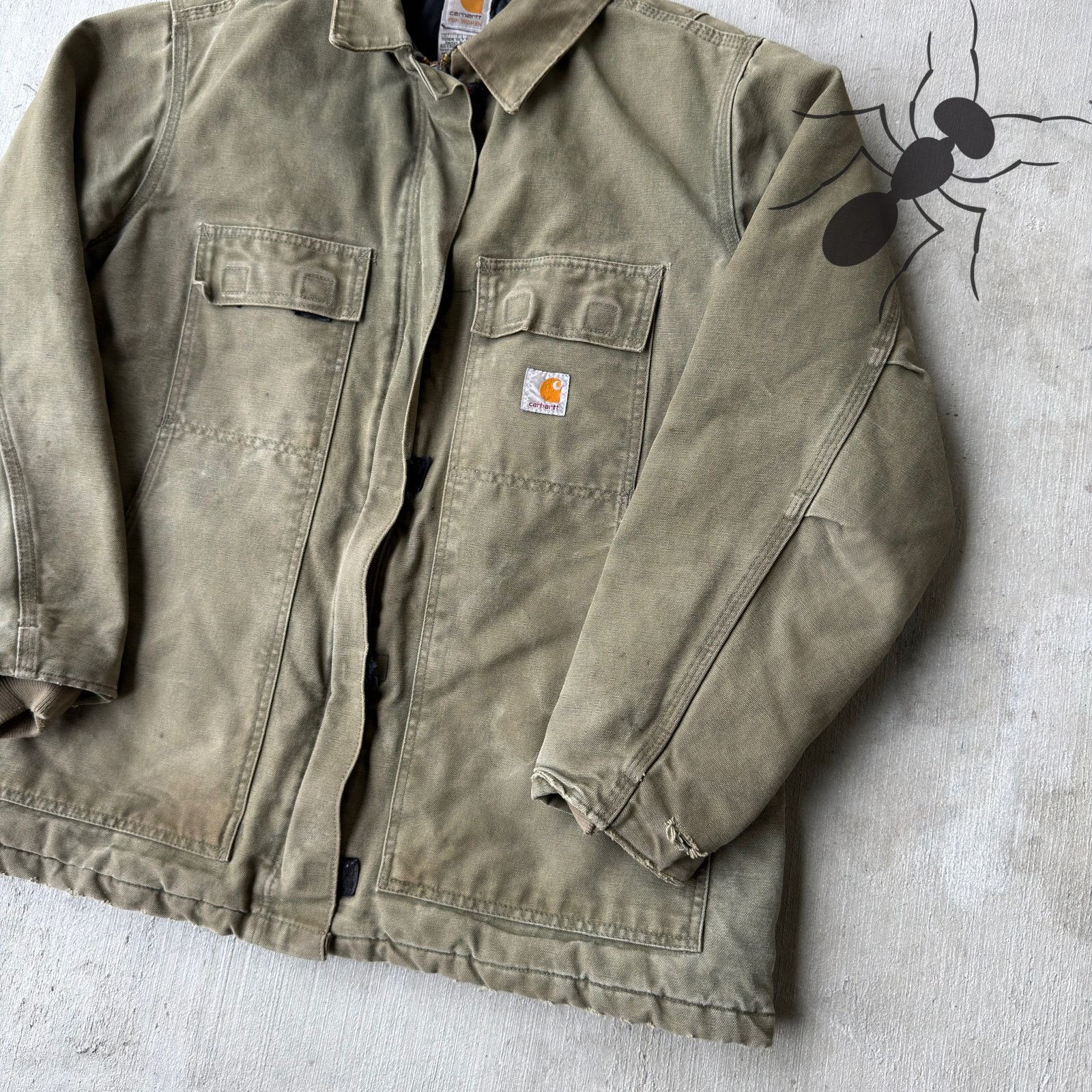 Carhartt × Vintage Carhartt WOMENS WC026 LOV green arctic work wear jacket Size US XL / EU 56 / 4 - 4 Thumbnail
