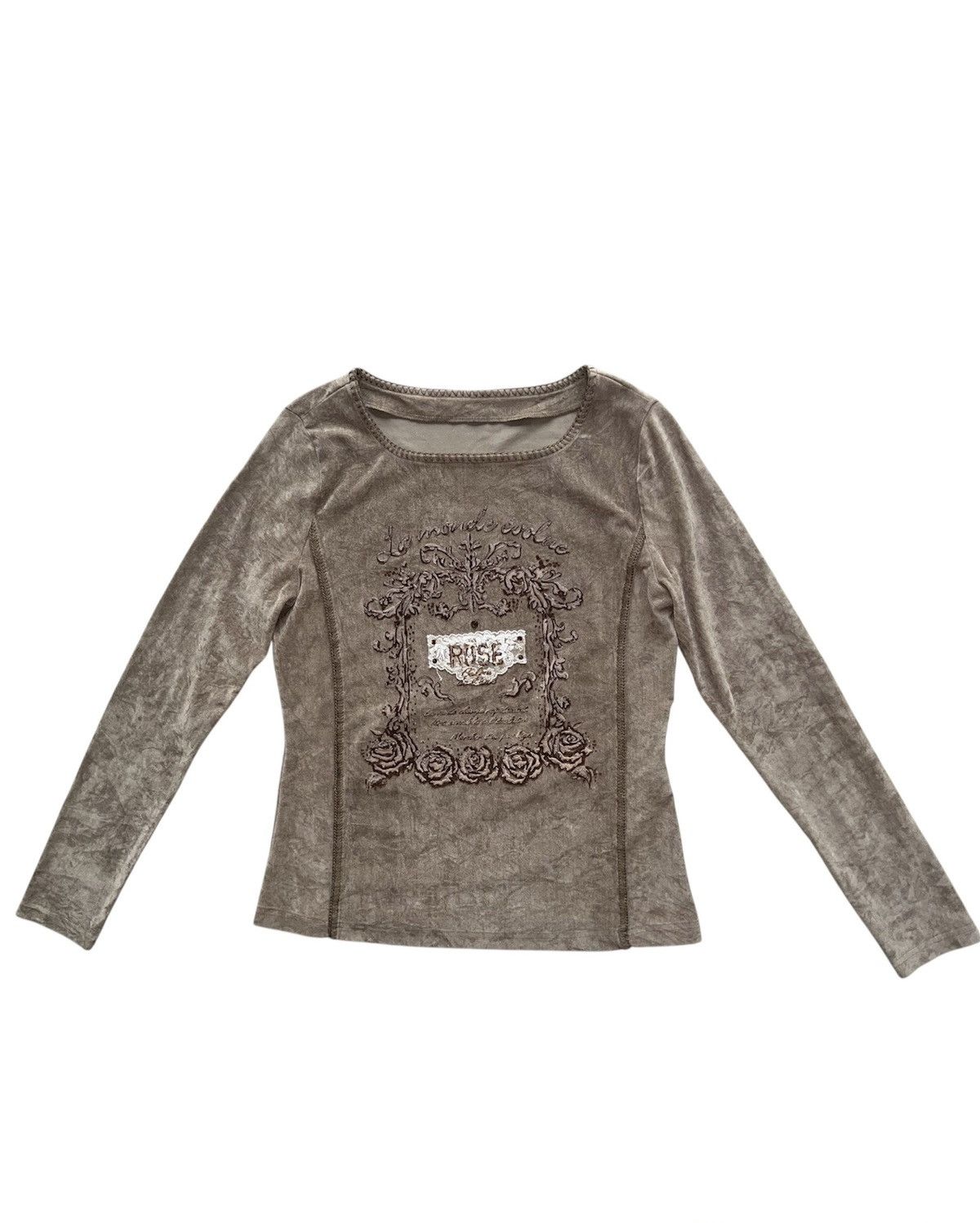 Japanese Brand Velvet grunge long sleeve 🥀➕ Size S / US 4 / IT 40 - 2 Thumbnail
