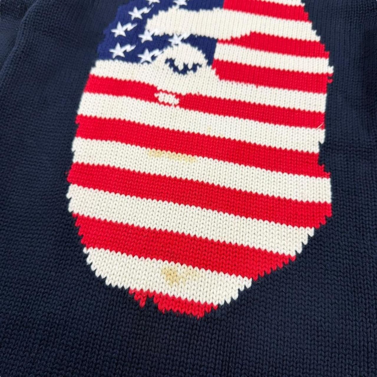 Bape A Bathing Ape Bape USA Ape Head Knit - Small Size US S / EU 44-46 / 1 - 6 Thumbnail