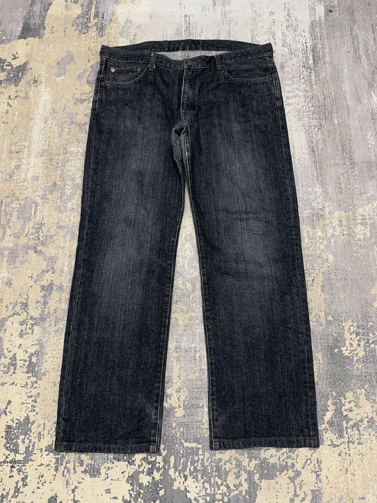 Japanese Brand Vintage 90s Japanese Uniqlo Baggy Style Denim Jeans Size US 39 - 1 Thumbnail