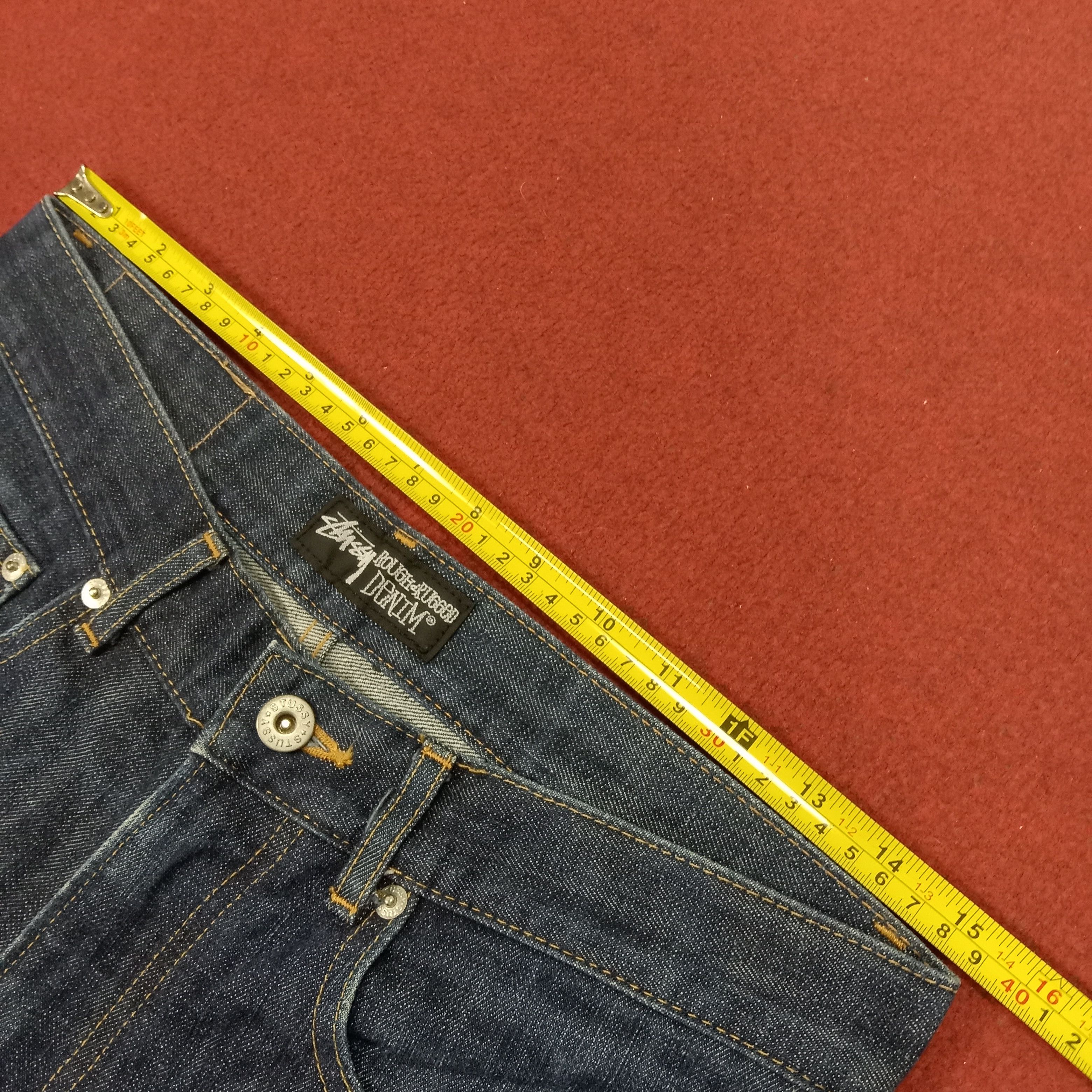 Stussy × Vintage Stussy Jeans Streetwear Custom Art Logo Style Size US 31 - 7 Thumbnail