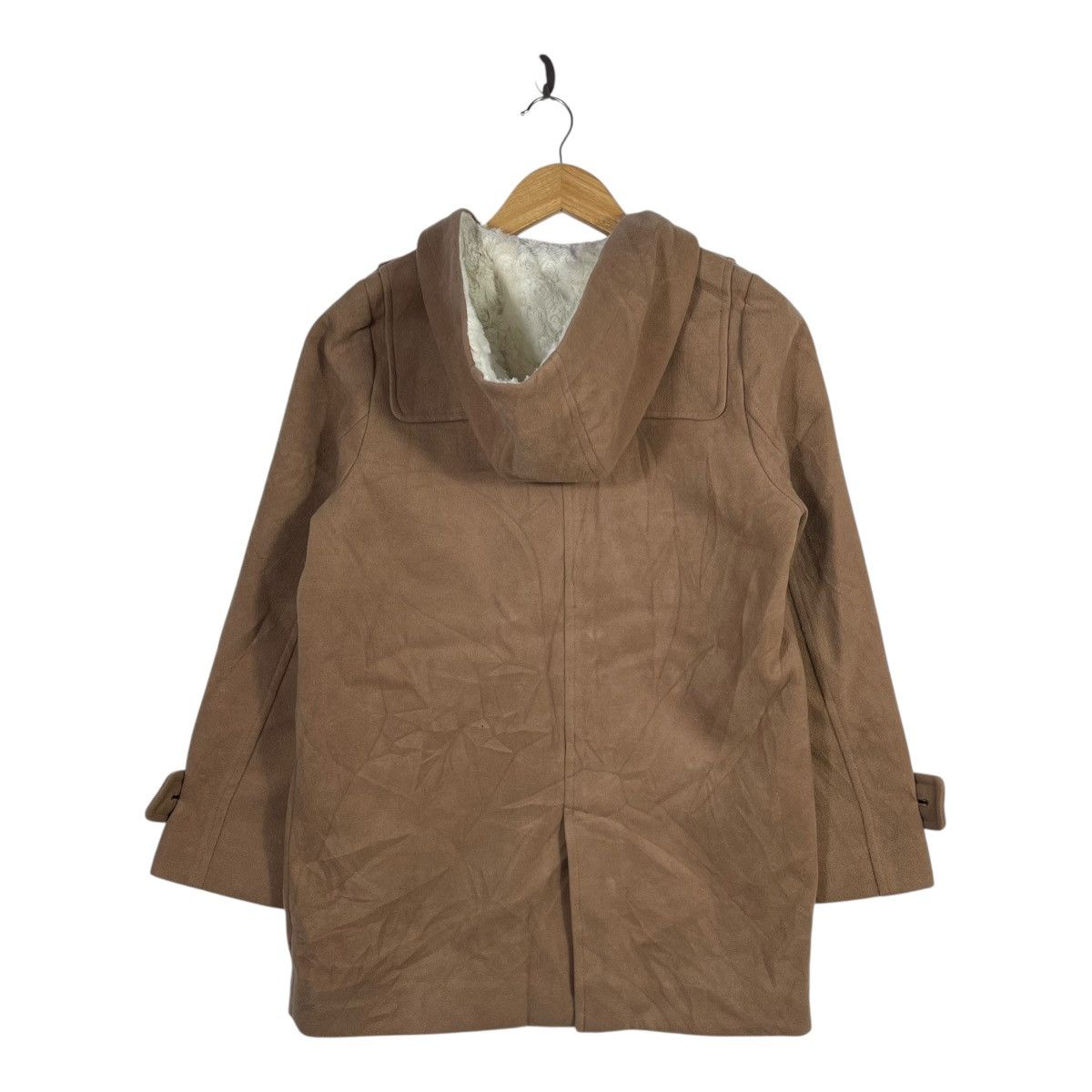 Hypland Vintage Hyphen World Gallery Duffle Coat Brown Wool Hooded Size 3XL / US 20-22 - 4 Thumbnail