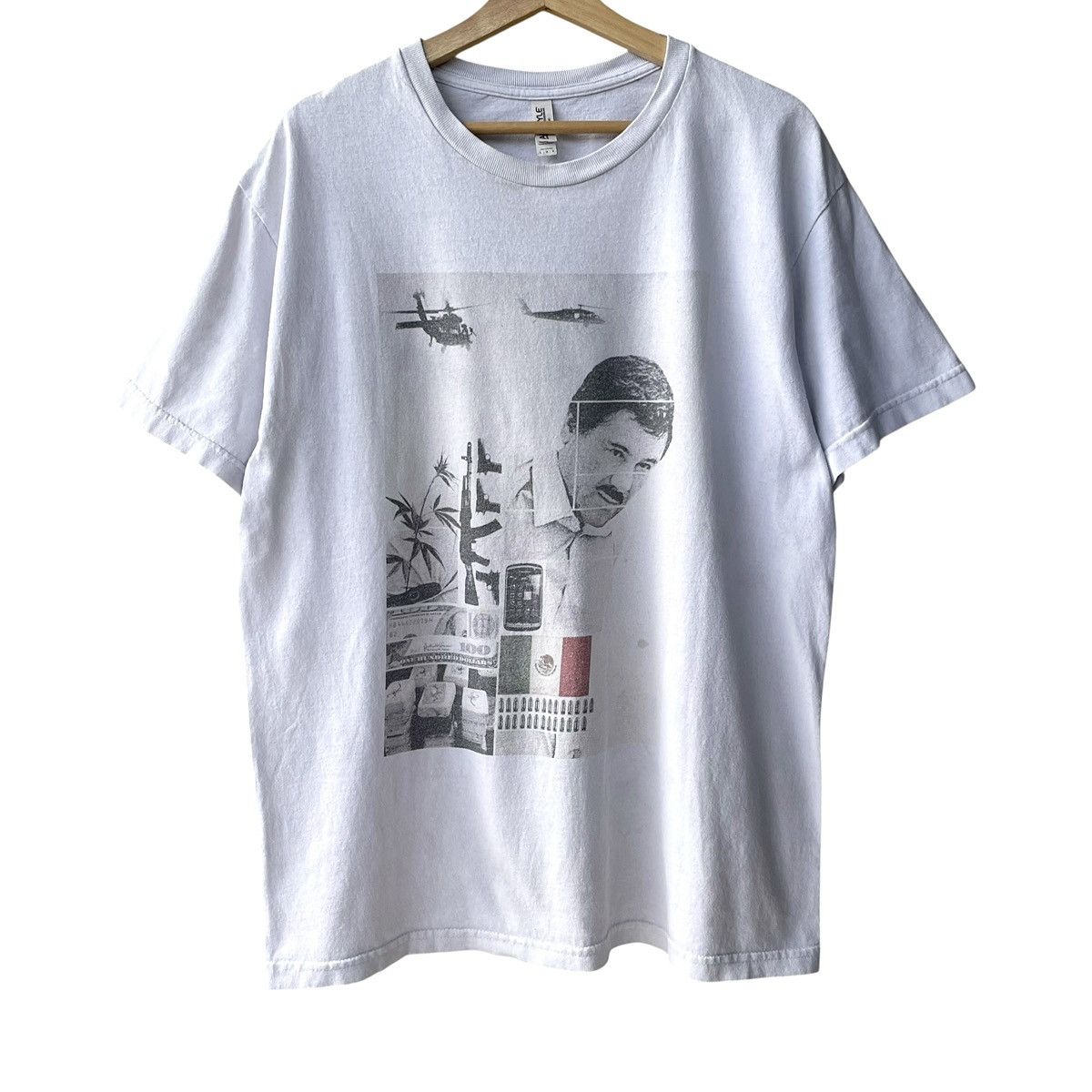 Alstyle El Chapo Joaquín Guzmán Mexican Criminal Photo Tee Size US L / EU 52-54 / 3 - 1 Thumbnail