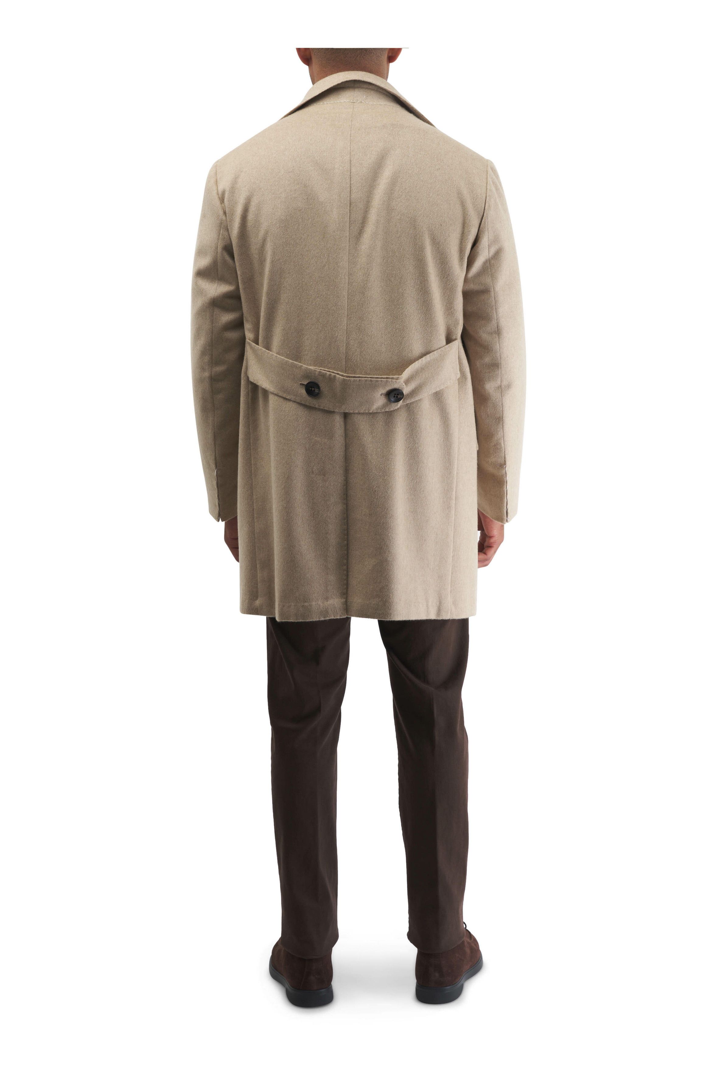 Kiton o1mtch0225 Cashmere Long Top Coat in Tan Size US M / EU 48-50 / 2 - 4 Thumbnail