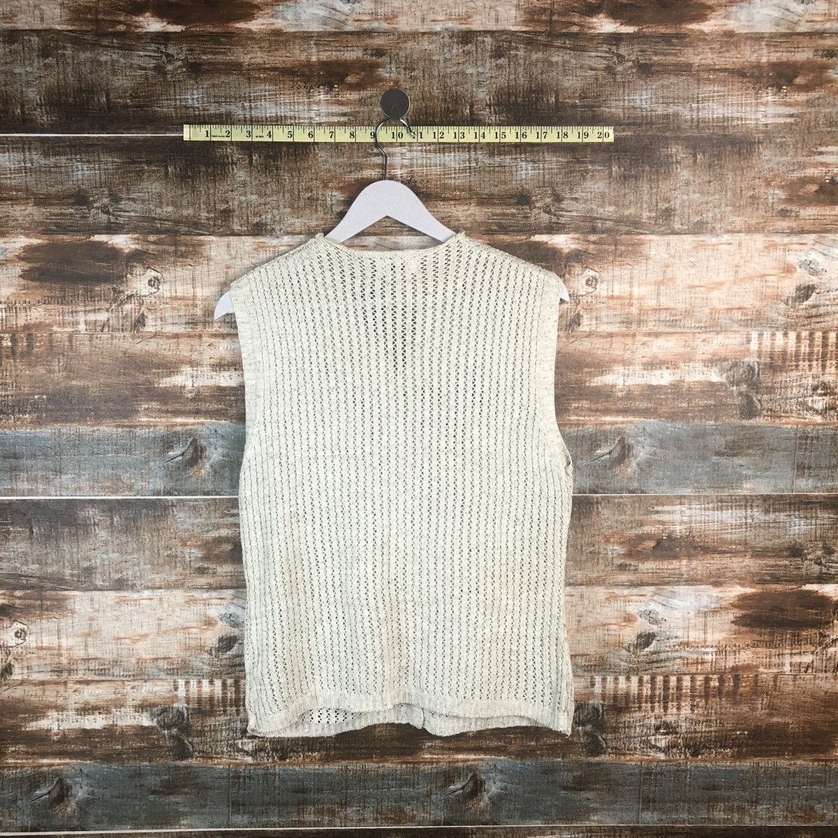 Homespun Knitwear × Japanese Brand Unga Grey Vest Knitwear #A1334 Size US S / EU 44-46 / 1 - 15 Thumbnail
