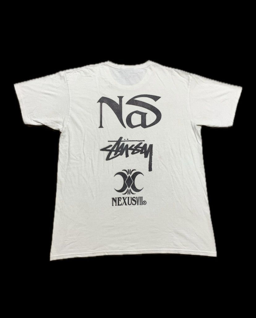 Stussy Vintage Stussy X Nas white short sleeve Size US L / EU 52-54 / 3 - 2 Thumbnail