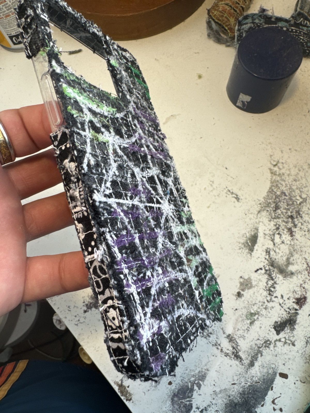 Japanese Brand Spiderweb Boro Iphone Case Size ONE SIZE - 3 Thumbnail