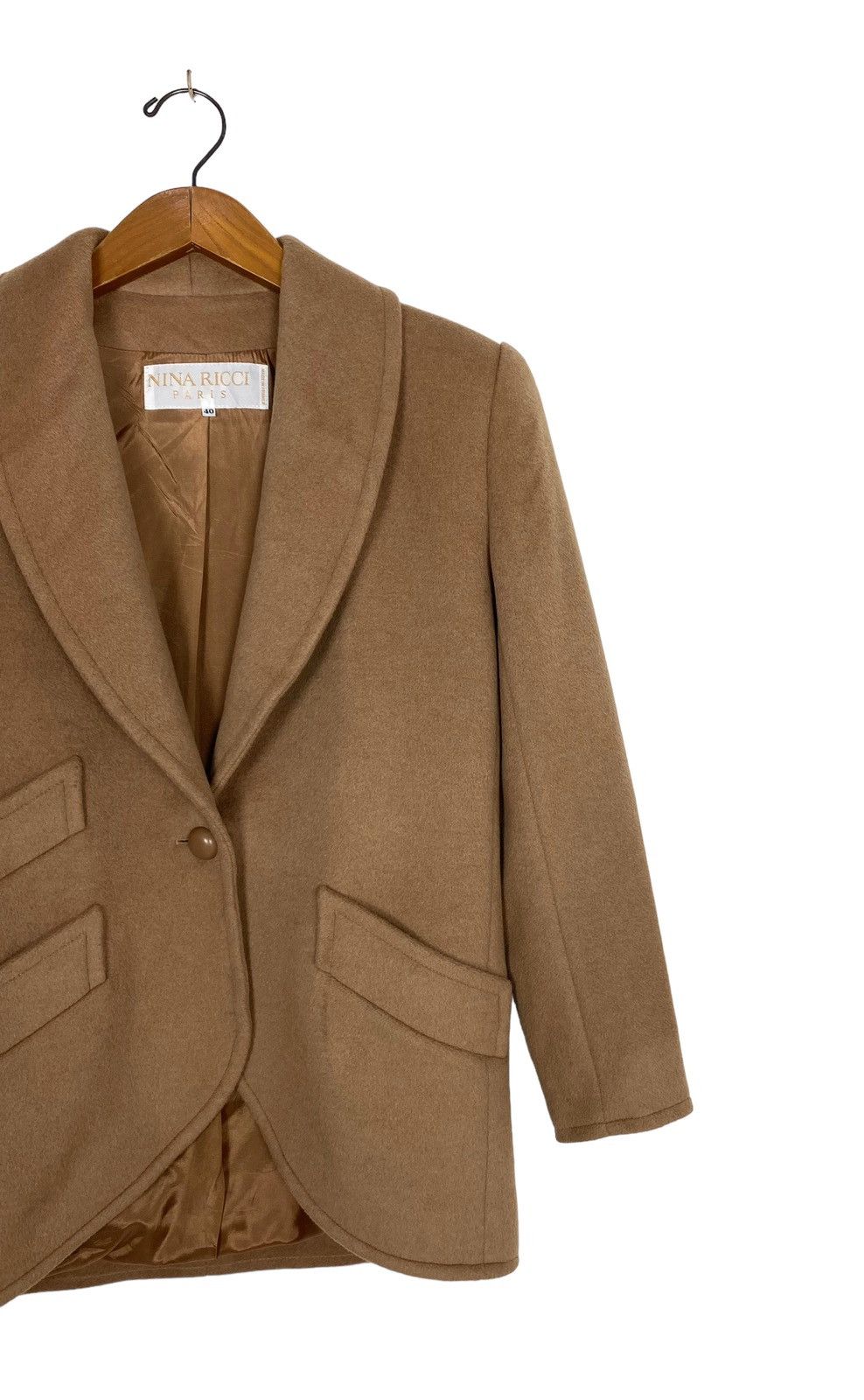 Nina Ricci Rare‼️ Vintage Nina Ricci Paris Wool Coat Made in France Size M / US 6-8 / IT 42-44 - 3 Thumbnail