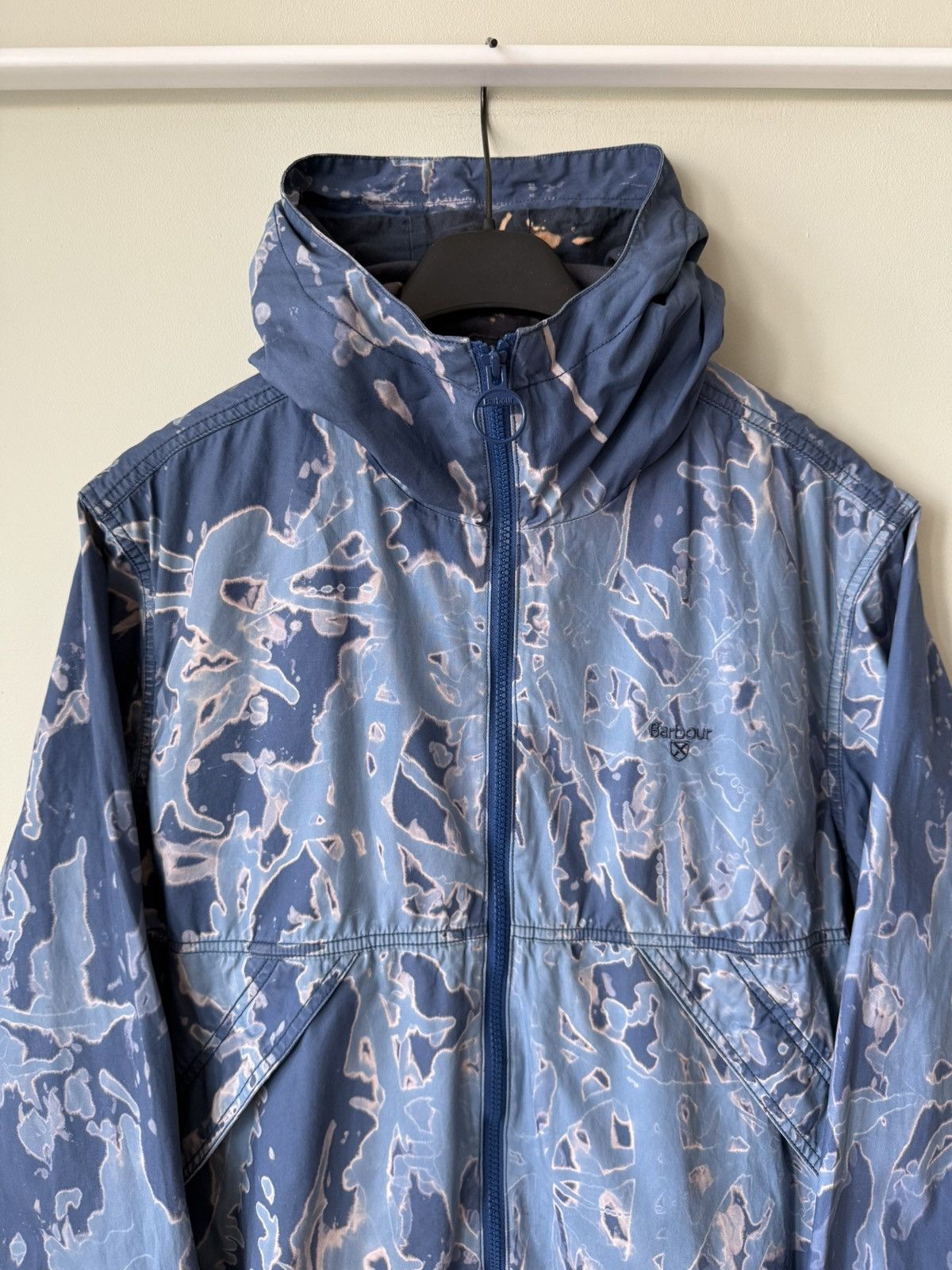 Barbour SS20 Barbour bleached tie dye hooded windbreaker jacket Size US M / EU 48-50 / 2 - 2 Thumbnail