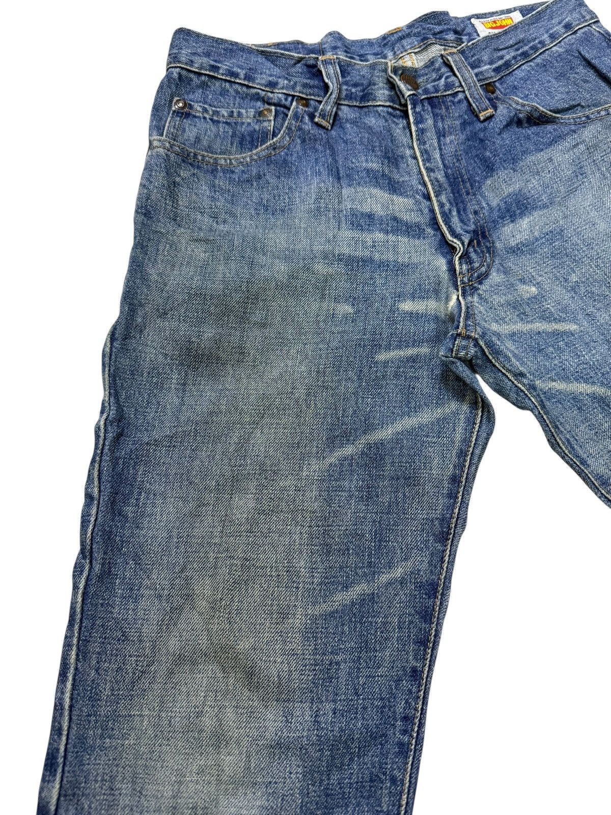 Big John Vintage 80s Big John Flared Stacked Distressed Denim Size US 28 / EU 44 - 4 Thumbnail
