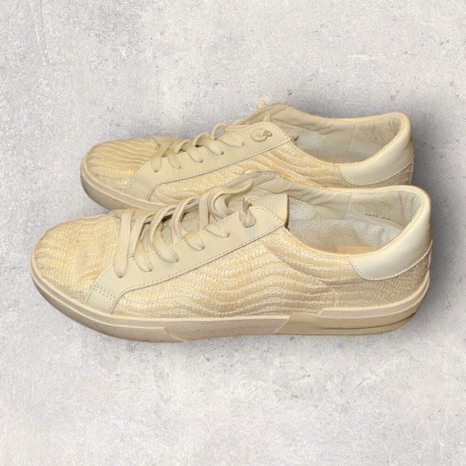 Dolce Vita Dolce Vita Zina Bone Raffia Sneakers - Size 9.5 Size US 9.5 / IT 39.5 - 1 Thumbnail