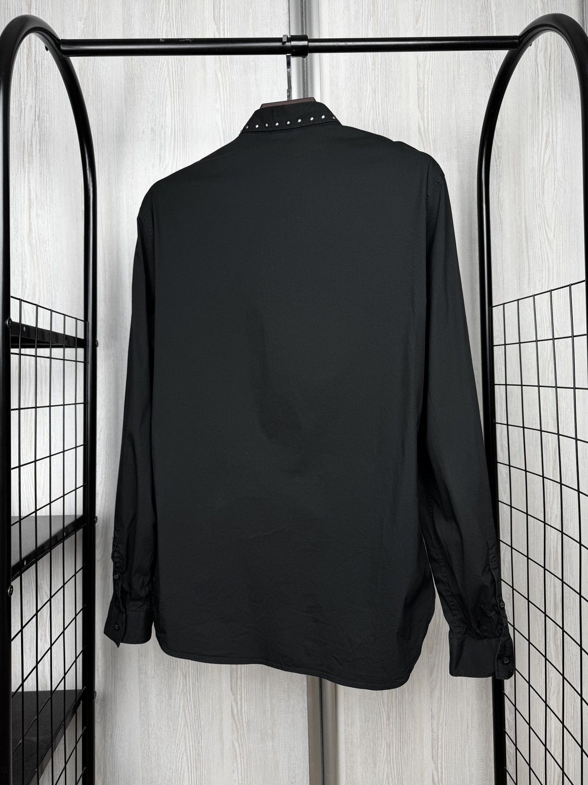 Just Cavalli Just Cavalli Black Studded Star Collar Shirt size 50 Size US M / EU 48-50 / 2 - 8 Thumbnail