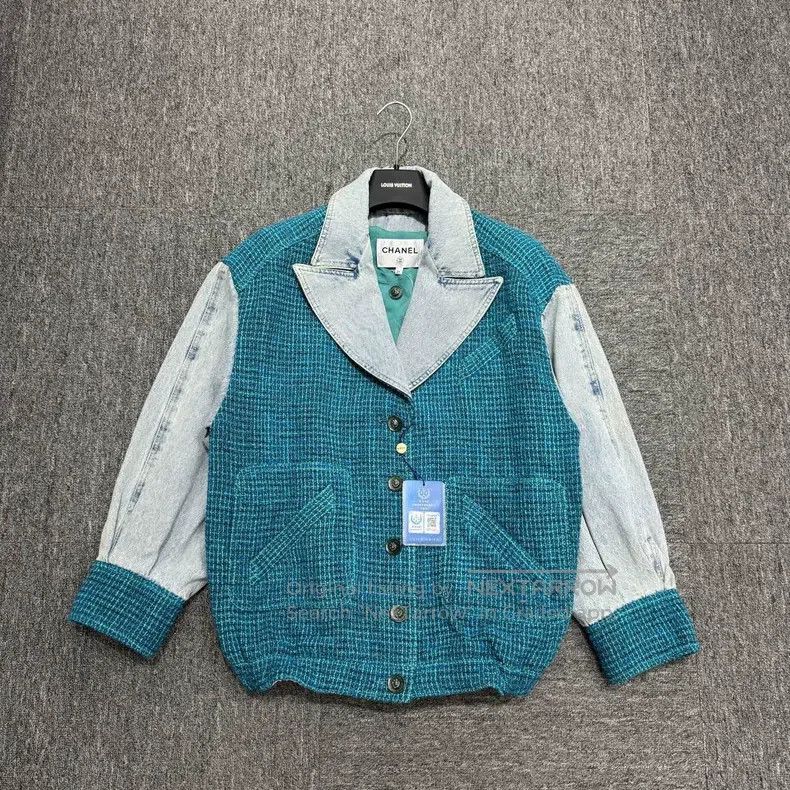 Chanel Chanel Denim stitching jacket Size XXS / US 00 / IT 34 - 1 Thumbnail