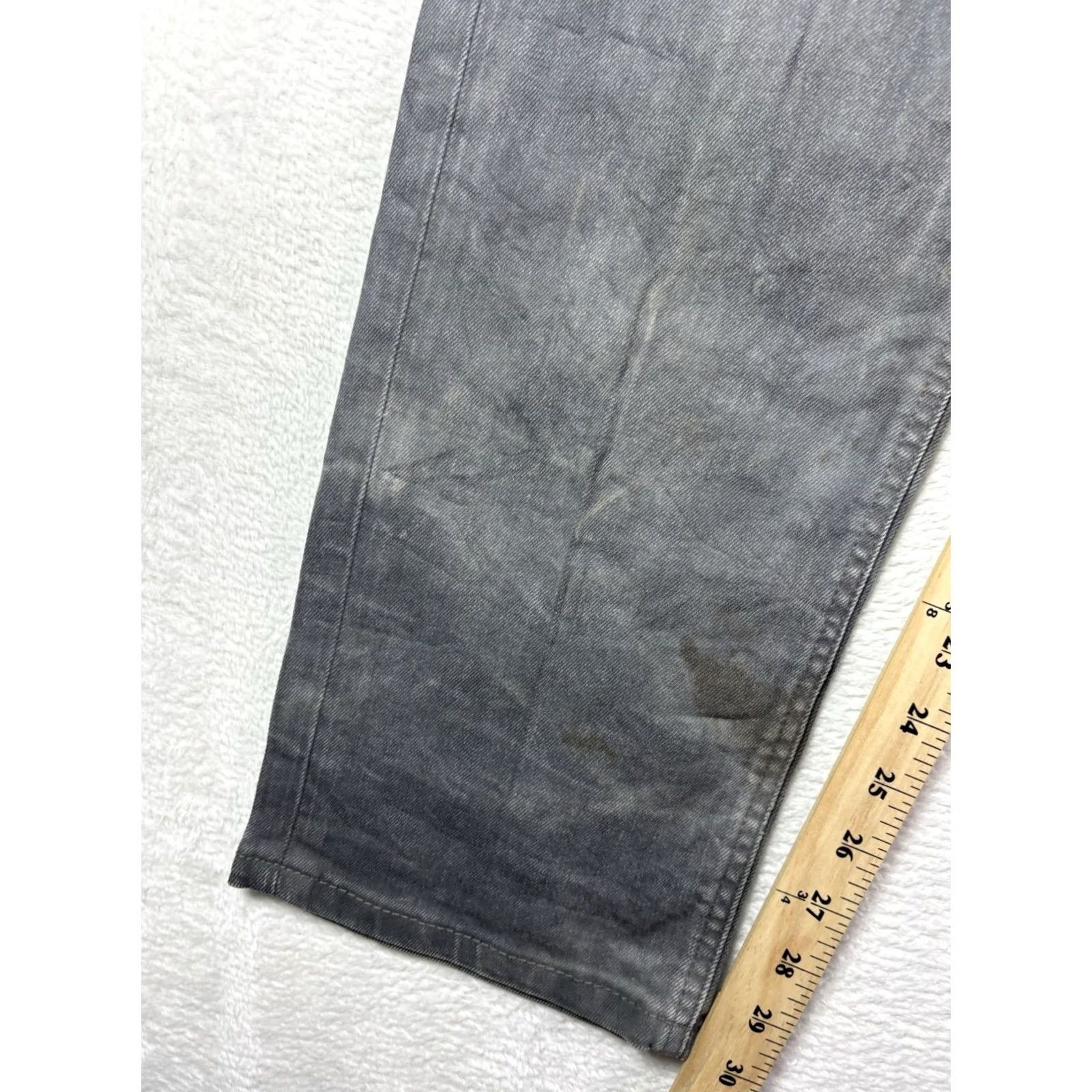 Levi's Levi's 541 Jeans Mens 34x32 Gray Athletic Taper Denim Pants Casual Size US 34 / EU 50 - 4 Thumbnail