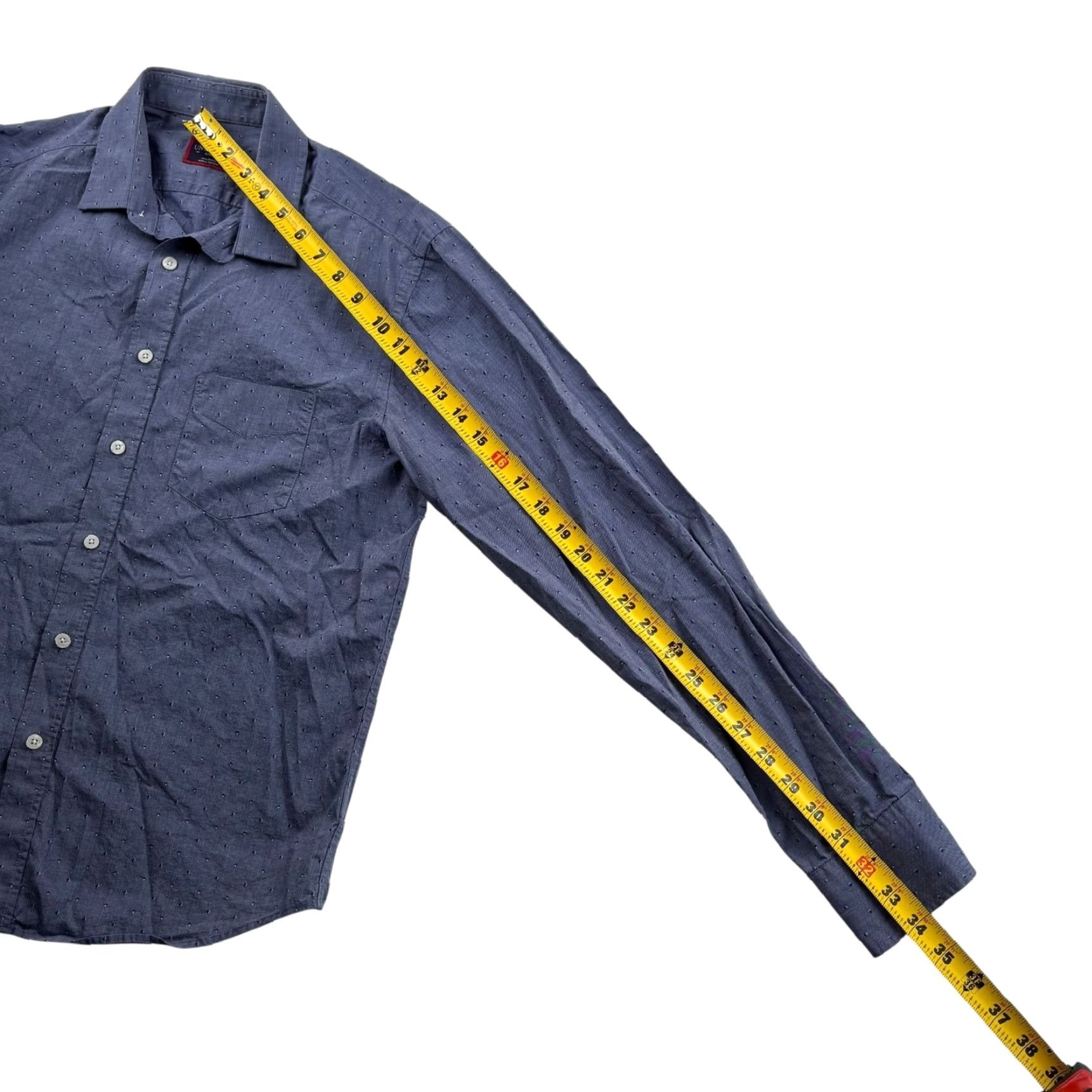 UNTUCKit UNTUCKit Men’s 100% Cotton Button-Down Shirt Blue Small Size US S / EU 44-46 / 1 - 6 Thumbnail