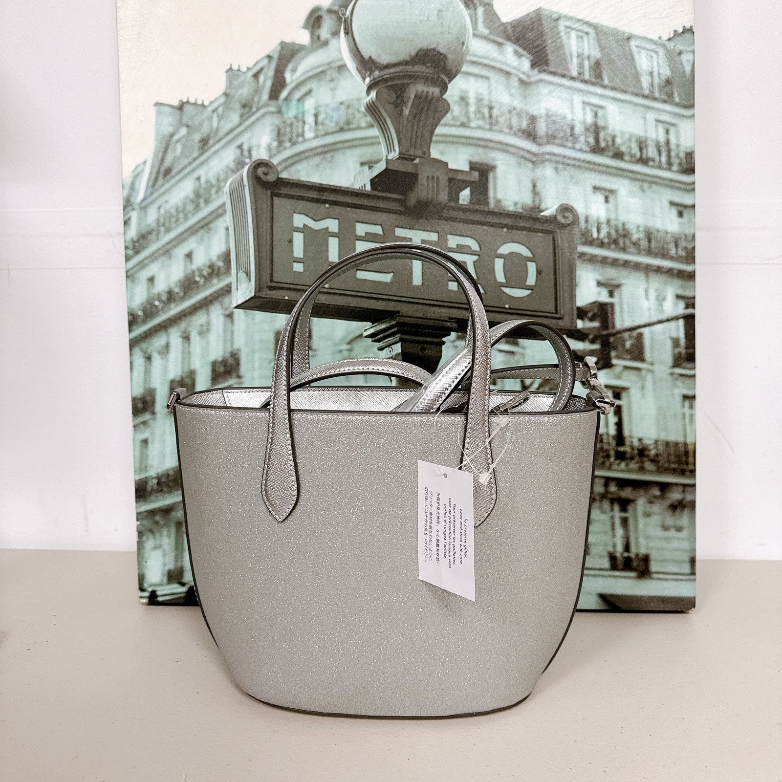 Kate Spade Kate Spade KE460 Glitter Glimmer Zip Satchel Crossbody Bag Size ONE SIZE - 3 Thumbnail