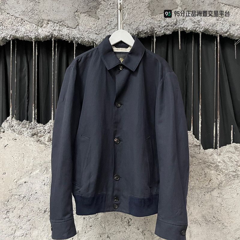 Loro Piana Loro Piana Men's Solid Stand-Collar Long-Sleeve Jacket Size US S / EU 44-46 / 1 - 1 Thumbnail