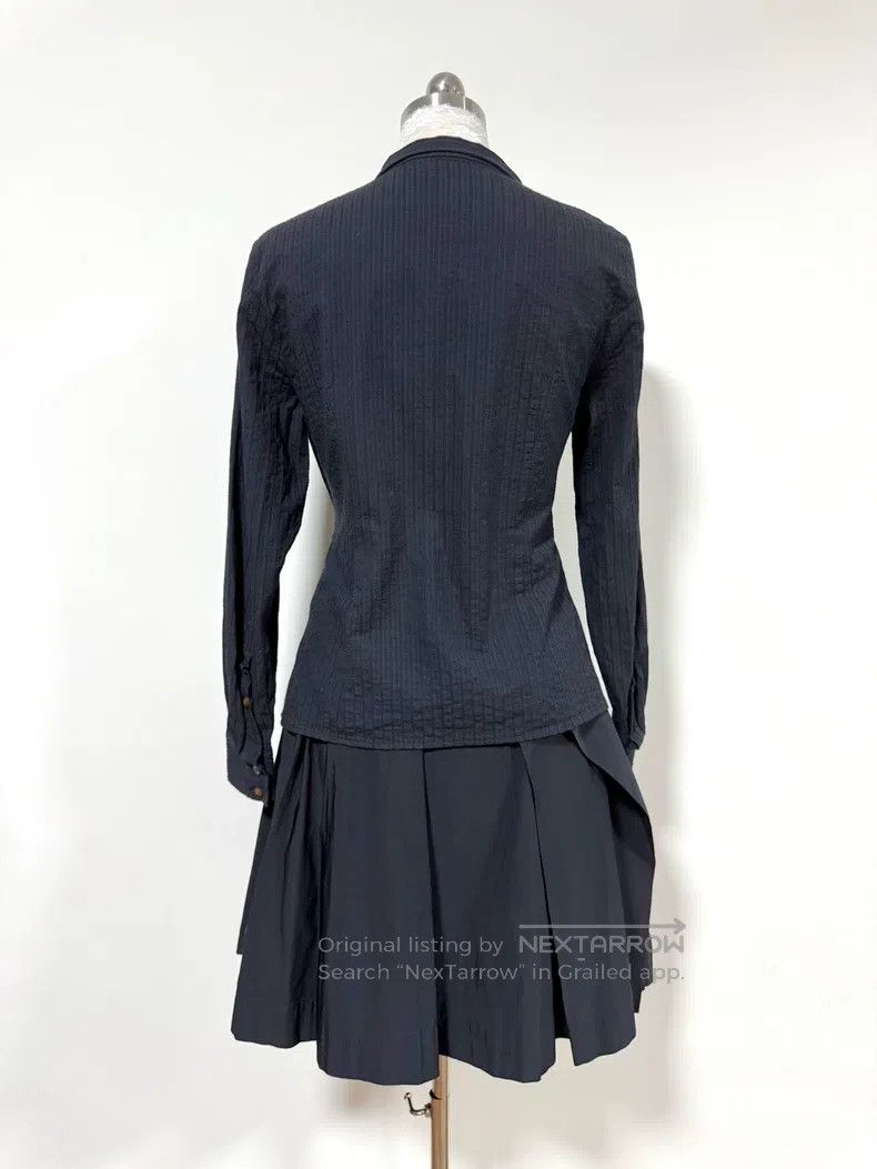Vivienne Westwood Vivienne Westwood Black three-dimensional striped long-sle Size L / US 10 / IT 46 - 6 Thumbnail