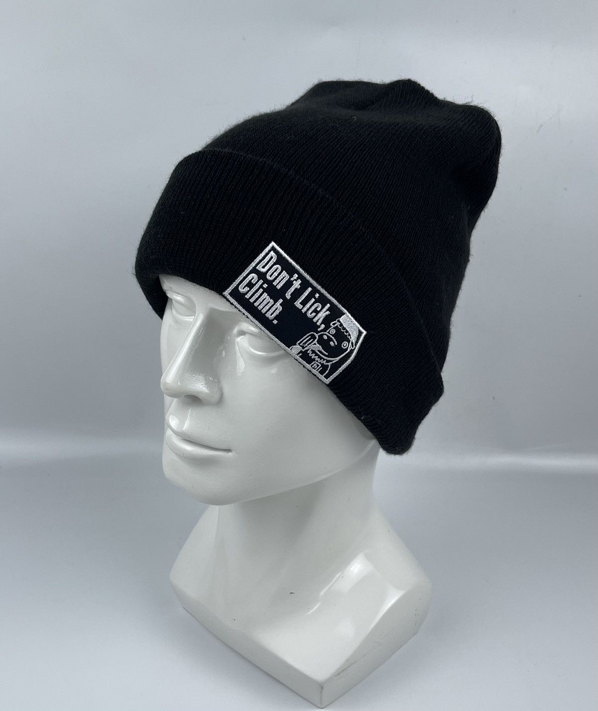 dont lick beanie hat snow cap