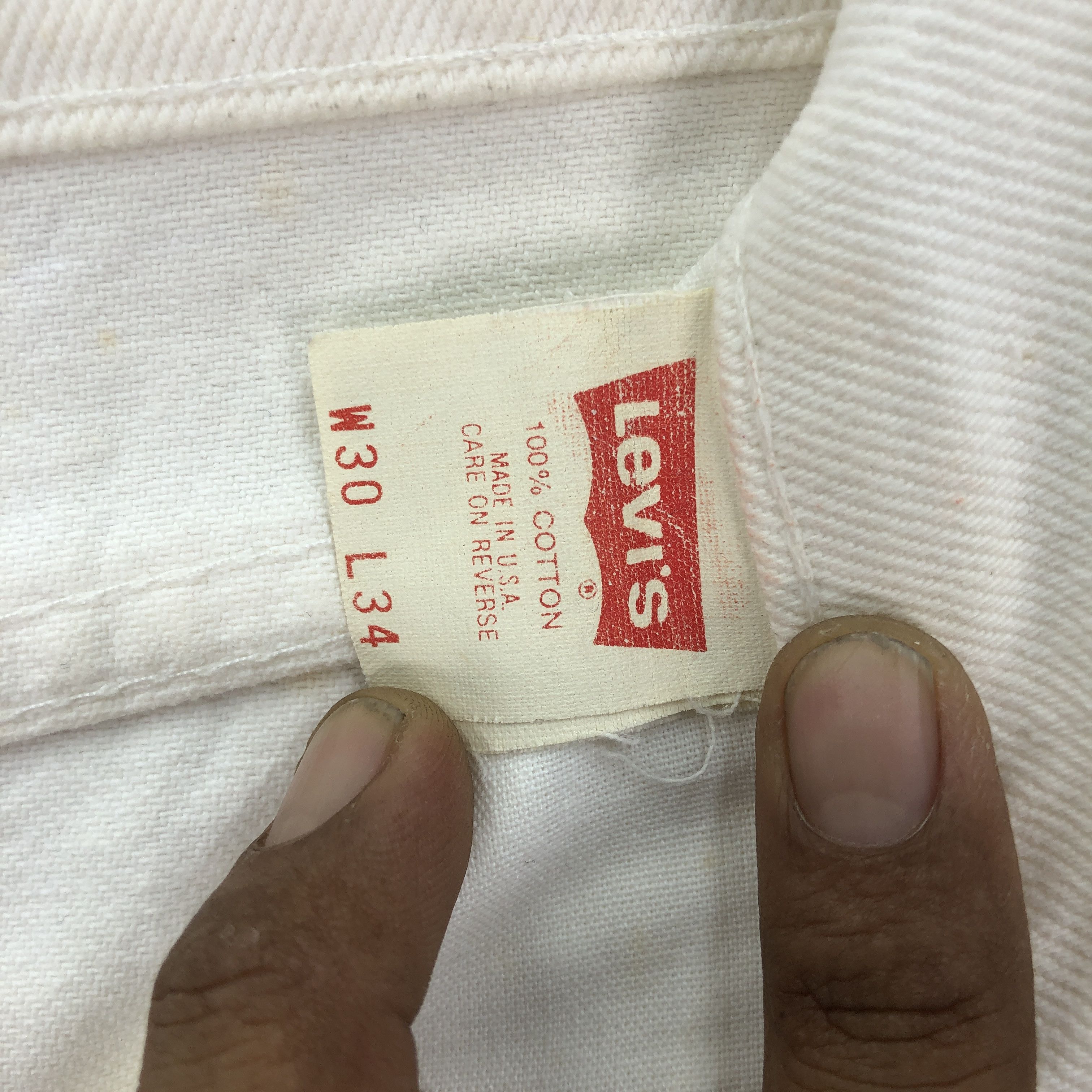 Levi's Vintage 90's Levis Off White Jeans Levi's 510 Denim Size 26" / US 2 / IT 38 - 6 Thumbnail