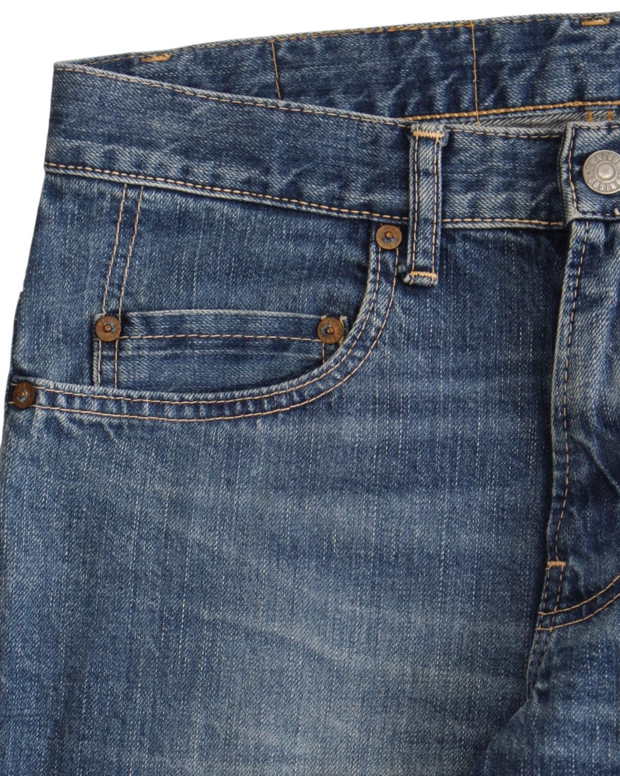 OMNIGOD 2000S OMNIGOD JAPAN WASHED SELVEDGE DENIM JEANS Size US 30 / EU 46 - 3 Thumbnail