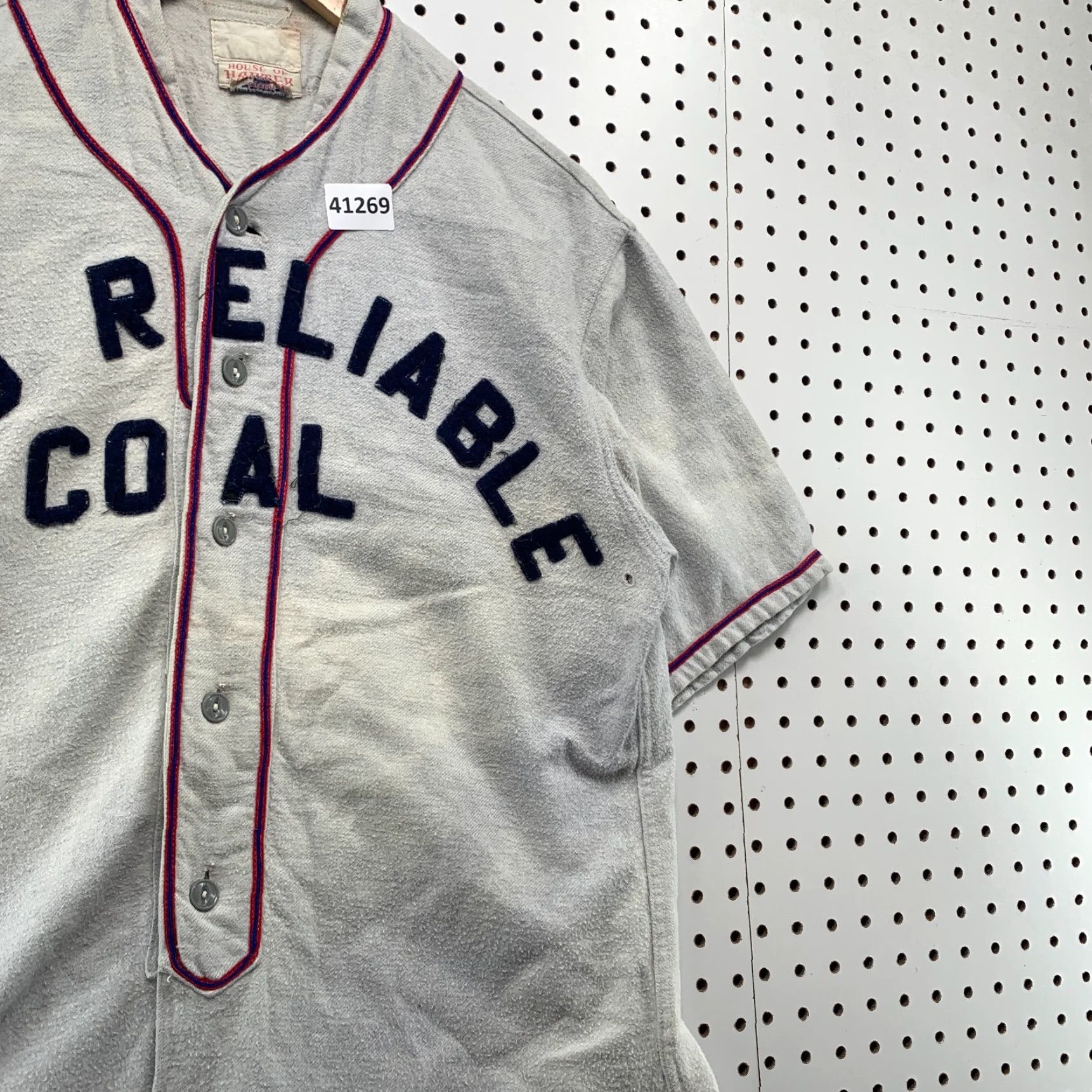 Coal VTG 1920s Old Reliable Coal Baseball Jersey Mens Large Gray Sanforized 21x32 Brand: House Of Harter Size US L / EU 52-54 / 3 - 7 Thumbnail