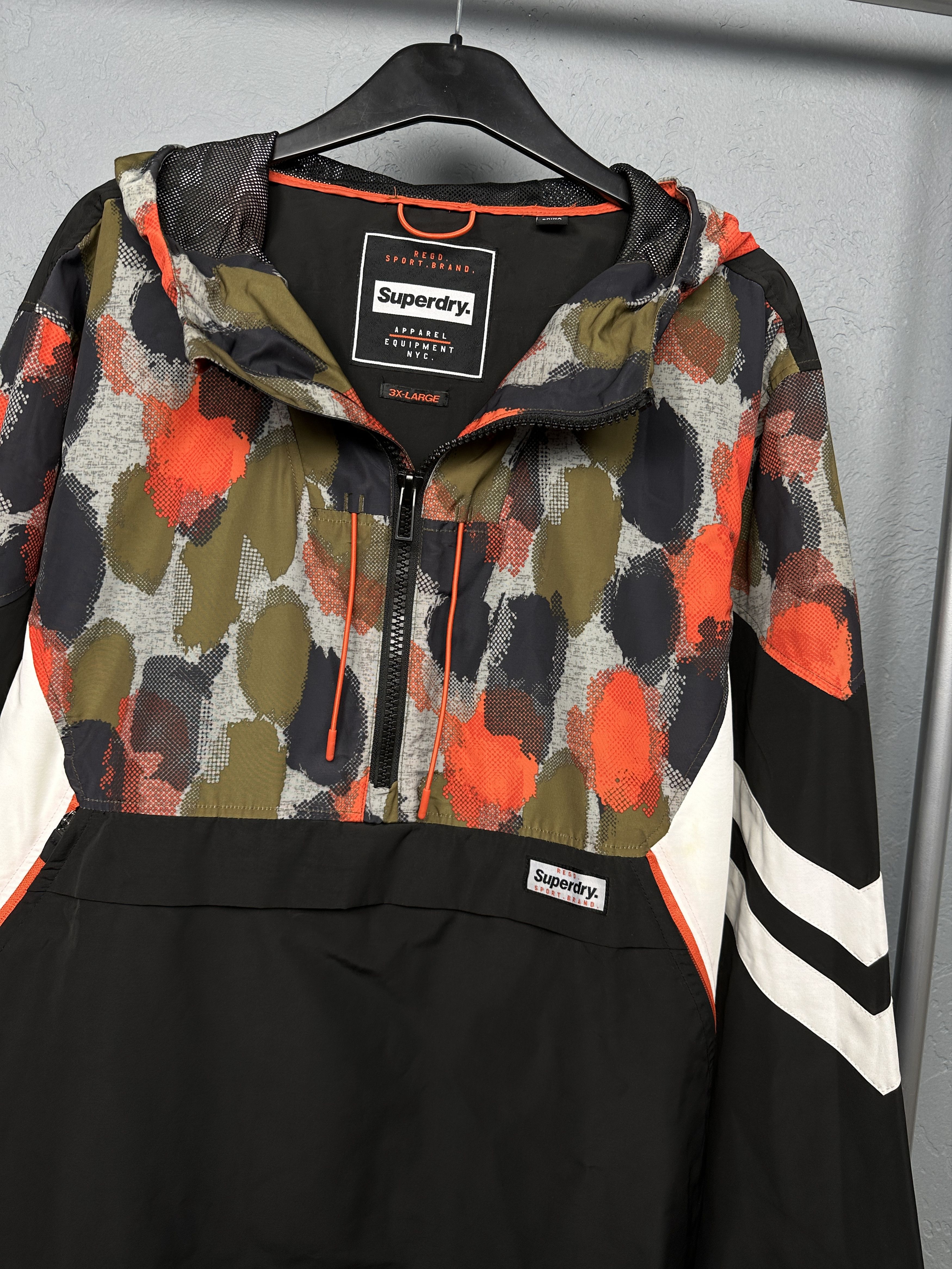 Superdry Superdry Mens Anorak Windbreaker Jacket Size US XXL / EU 58 / 5 - 2 Thumbnail