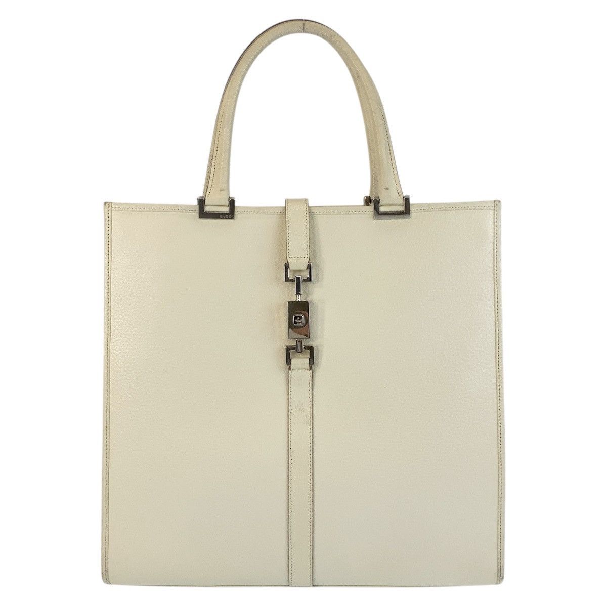 Gucci Gucci Jackie Leather 2Way Bag Leather Shoulder Bag 002 1064 in White, Women's